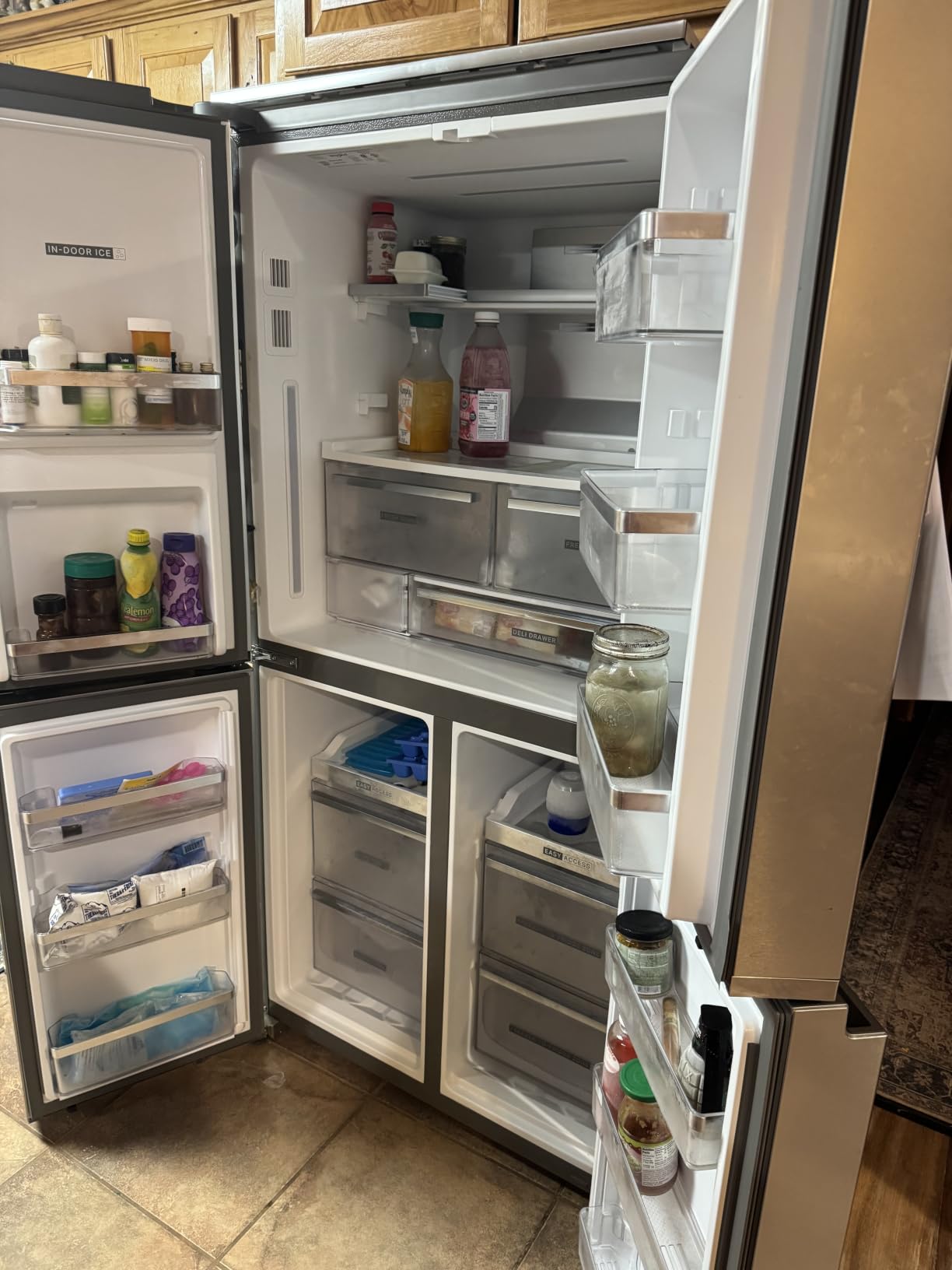 Whirlpool 36 Inch Counter-Depth 4-Door French Door Refrigerator with 19.1 Cu.ft. Capacity, Adjustable Shelves, Gallon Door Bins, Deli Drawer, In-Door-Ice® and Water, Auto Ice Maker customer photo 1