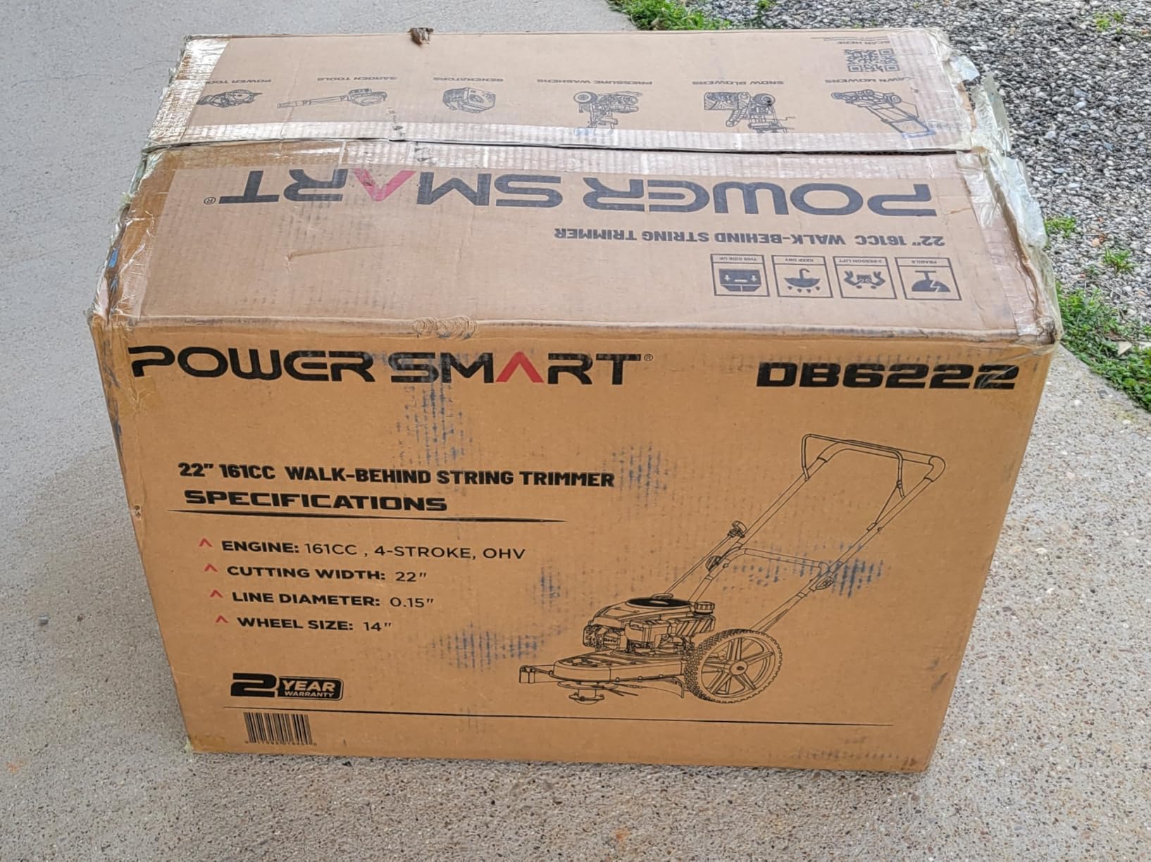 PowerSmart 22-inch 170cc Walk Behind String Trimmer customer photo 1
