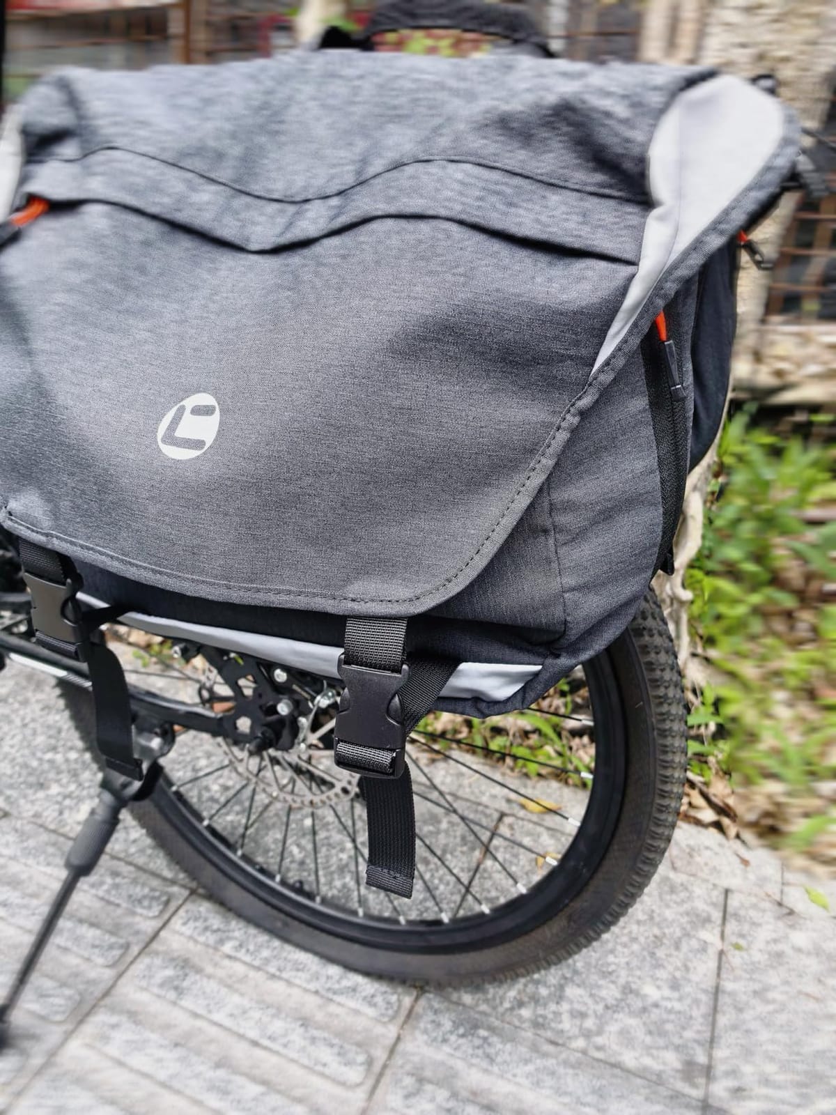 NDakter Bike Panniers, 35L Waterproof Panniers Bike Saddle Bags for Rear Rack, Expandable Double Bicycle Trunk Bag with Reflective Strips,E-bike Accessories for Commute and Mountain Cycling Travel customer photo 1