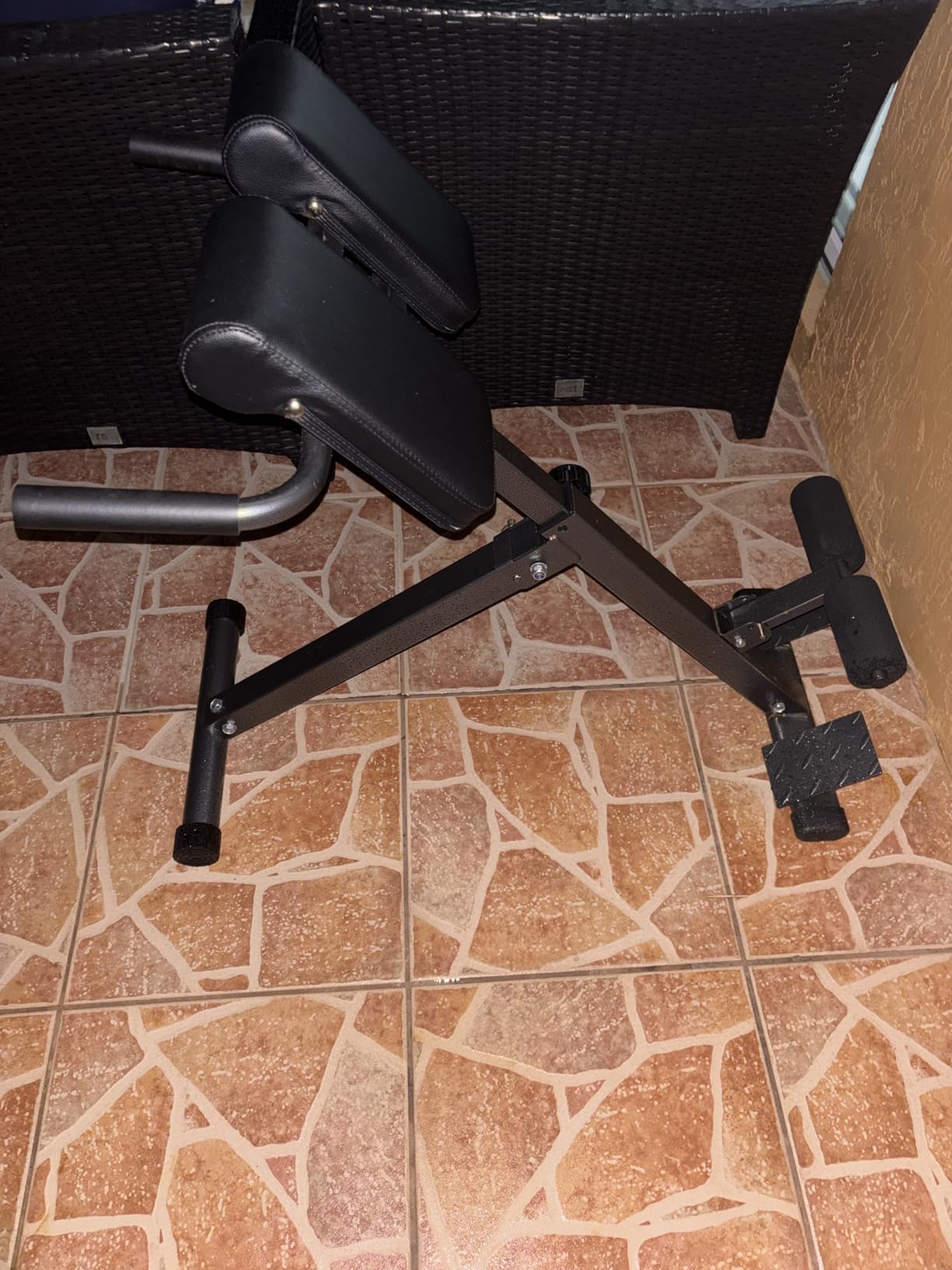Roman Chair Hyperextension Bench – Adjustable Back Extension Machine for Glutes, Hamstrings & Lower Back – Foldable Multi-Purpose Workout Equipment for Home Gym customer photo 2