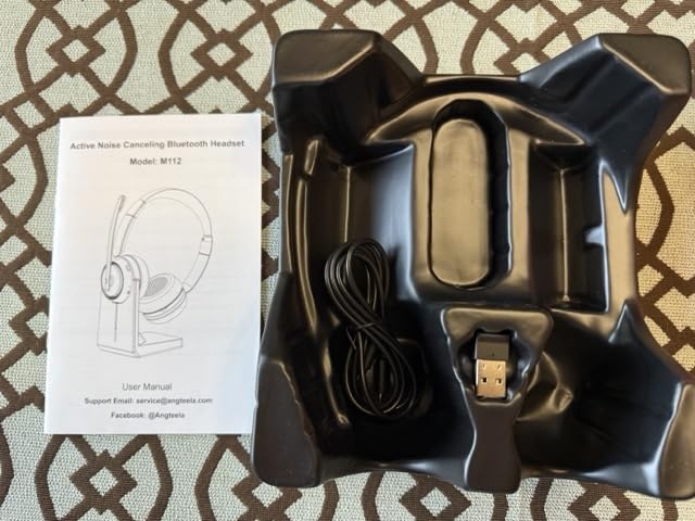 Upgrade ANC & ENC Wireless Headset with Mic for Work(Flip-to-Mute & Dongle) customer photo 2