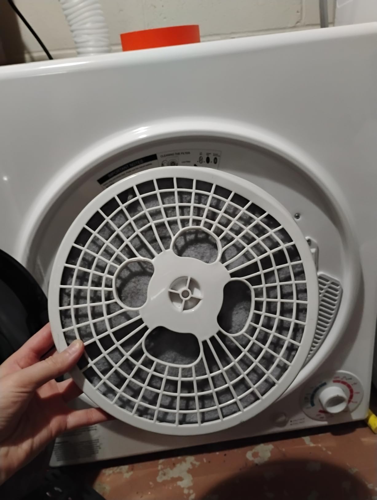 CTT 3.5 Cu. Ft. Clothes Dryer, 1500W Electric Dryers for Clothes, 110V Electric Clothes Dryer with Stainless Steel Drumble for 13.2 lbs. with 4 Automatic Drying Modes (White) customer photo 2