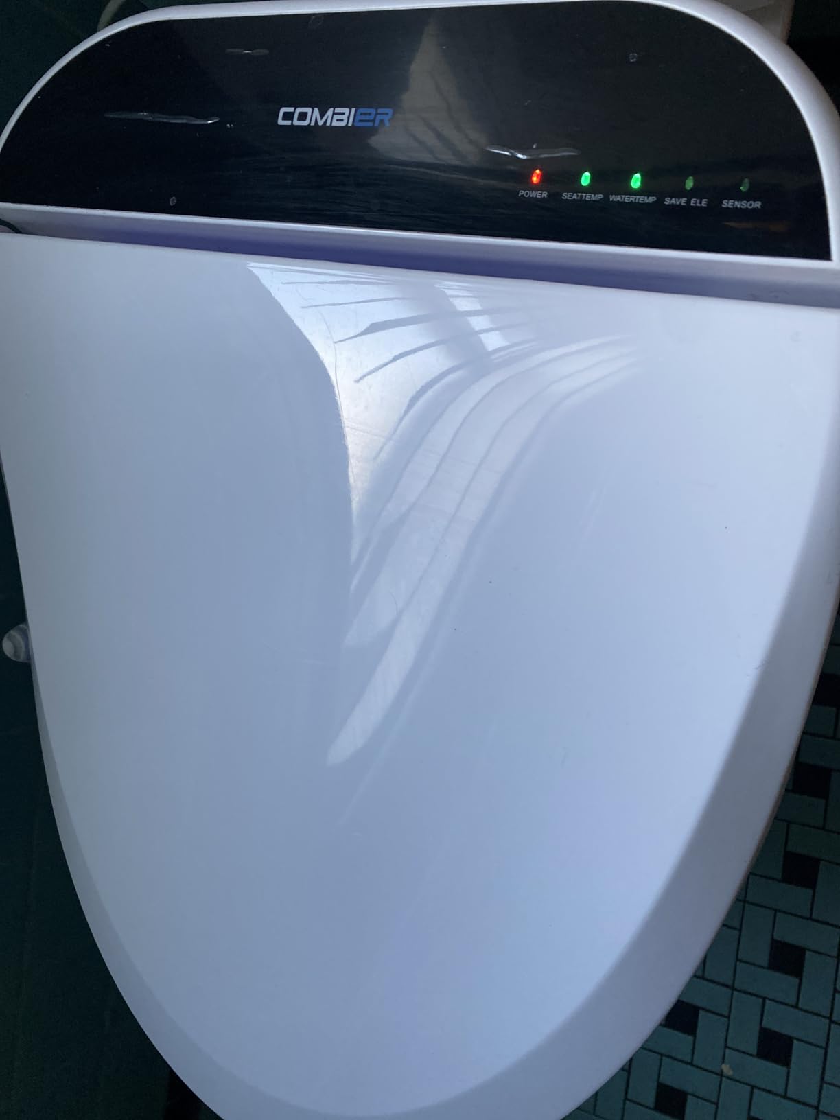Combier Electric Heated Bidet Toilet Seat Round, Wash Dry Soft Close Remote customer photo 2