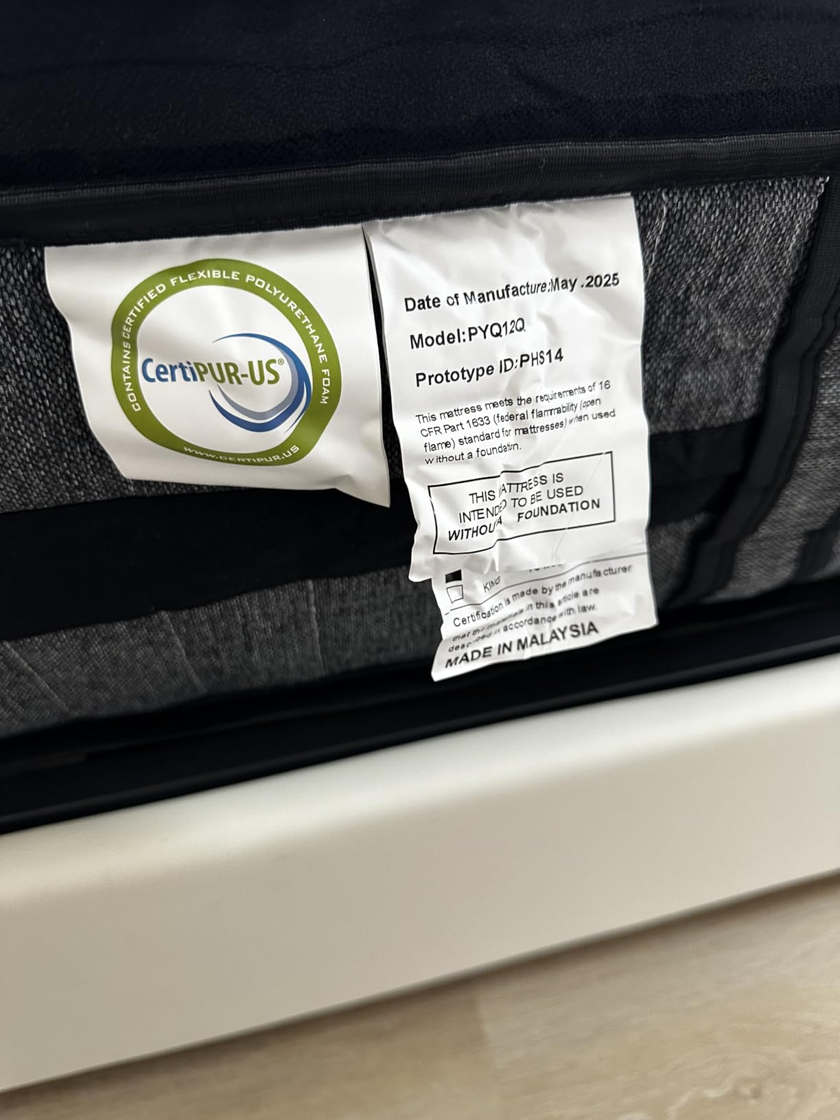 PUBPLON Queen Mattress 12 Inch Hybrid Mattresses Euro Top Medium Firm for Back & Lumbar Support, 365 Night Trial, Individual Pocket Spring Bed for Motion Isolation & Pressure Relief (12 Inch, Queen) customer photo 2