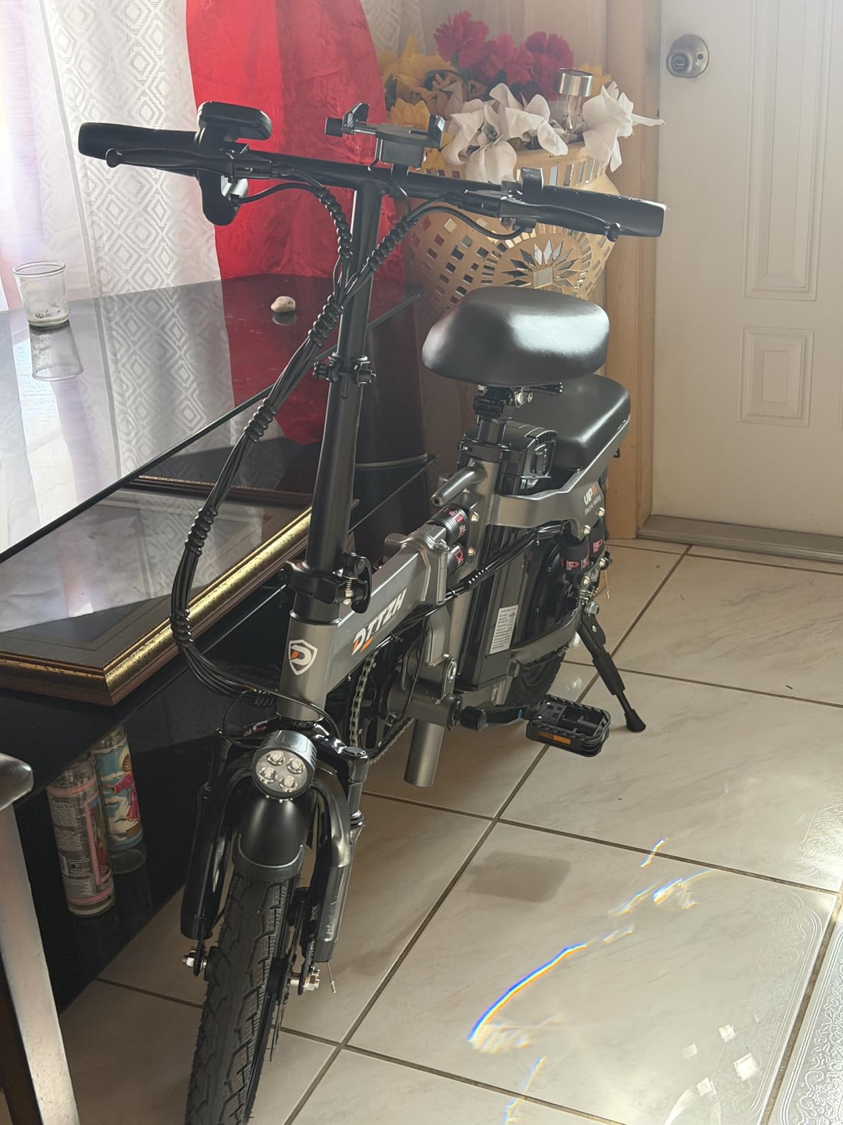A12/A12S Foldable Ebike with Keyless Ignore, 2000/1000W, 52V 25Ah/48V 15Ah customer photo 2