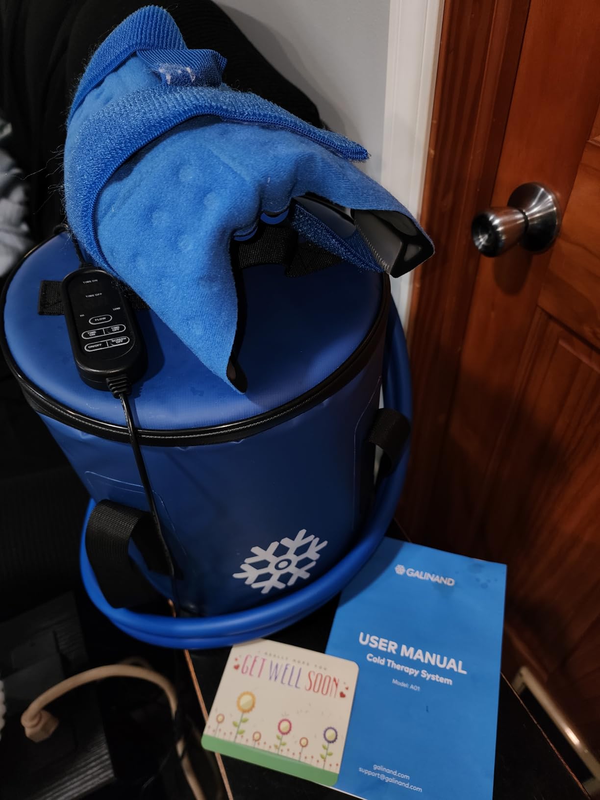 GALINAND Ice Machine for Knee After Surgery 2.0, FSA Eligible HSA, Portable Cold Therapy Machine for Knee Replacement, Ice Therapy for Post Surgery, Cryotherapy System, Ice Compression for Recovery customer photo 1