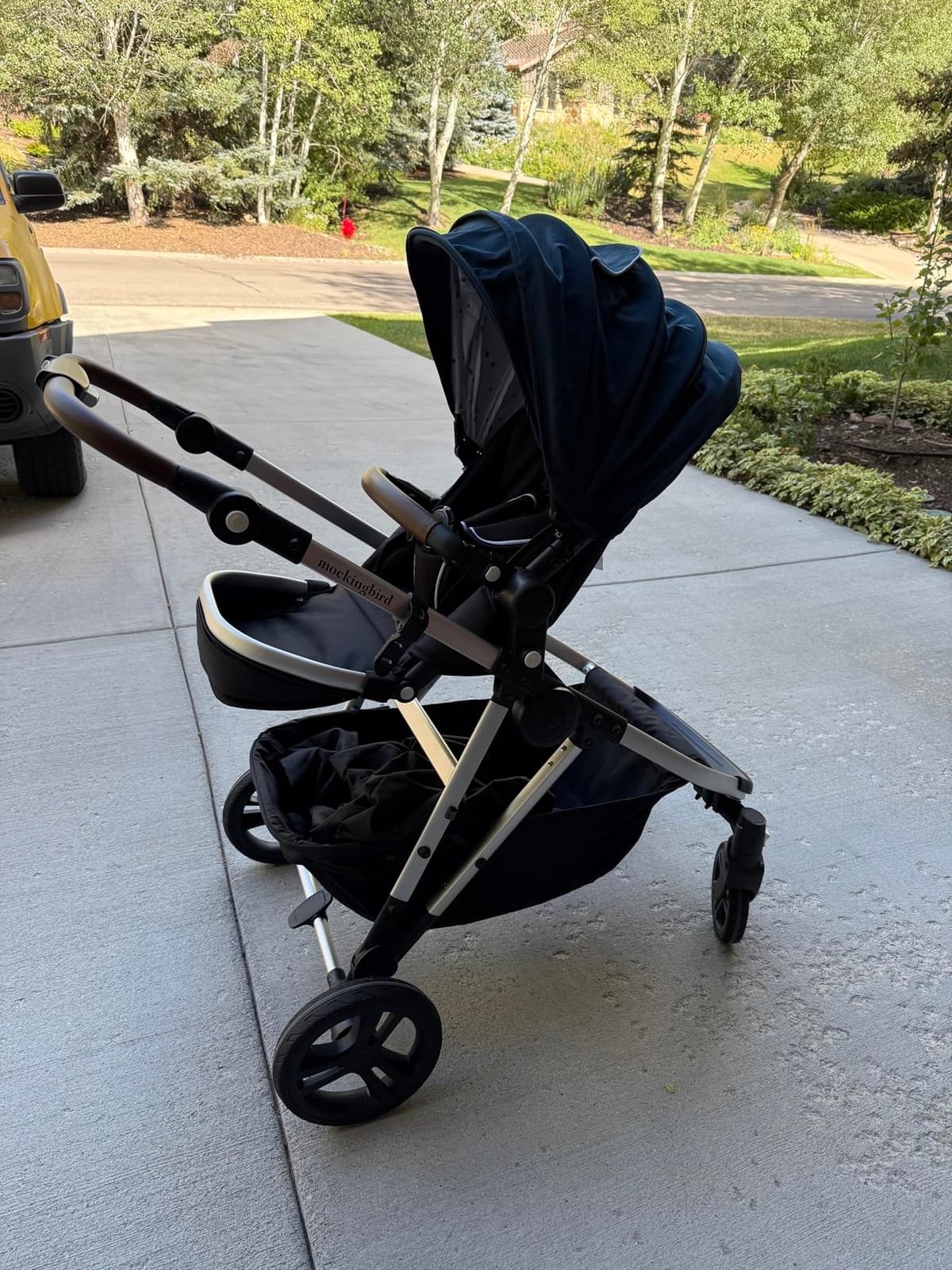 Mockingbird 3.0 Single-to-Double Convertible Stroller, Black Windowpane customer photo 2