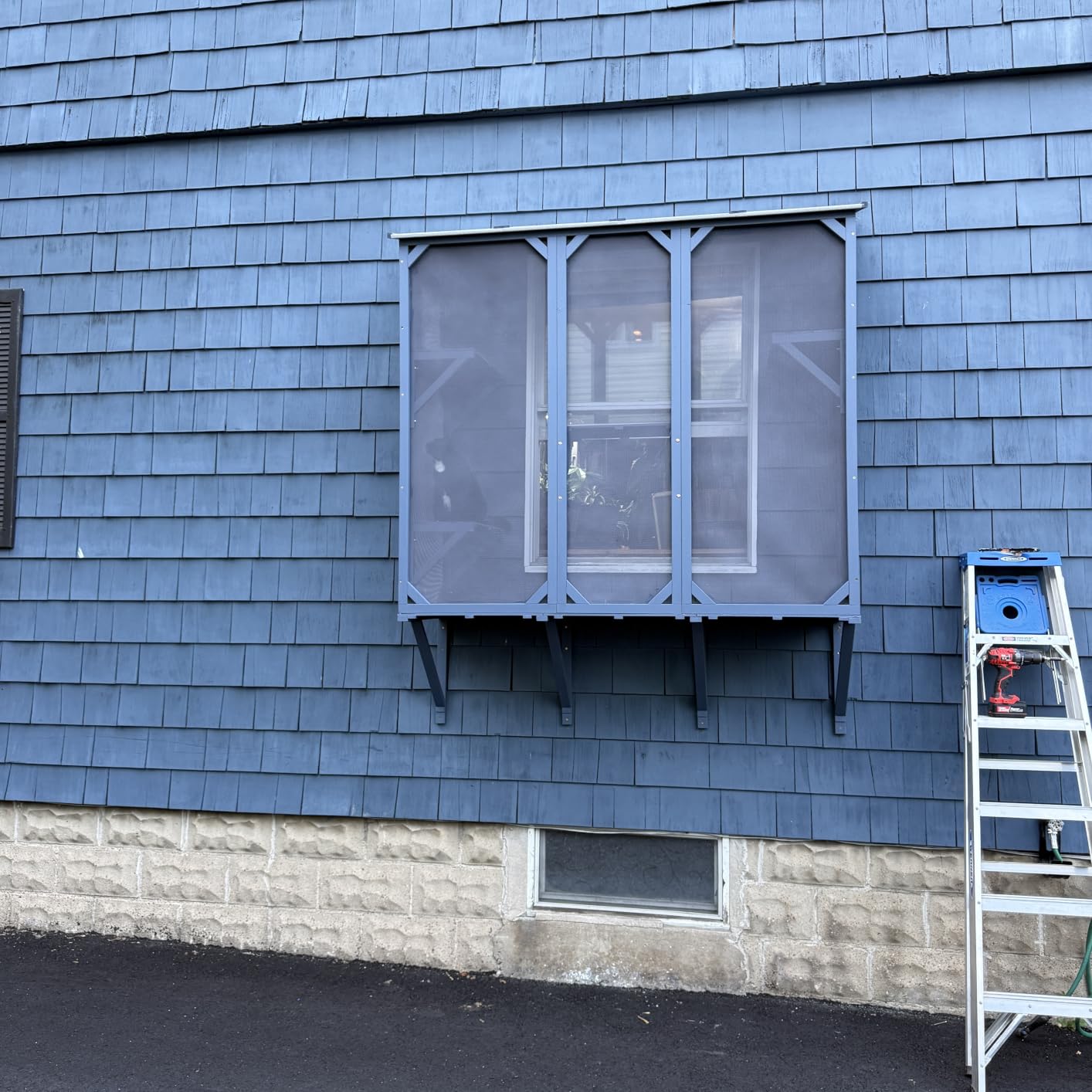 Window Catio for Indoor Cats, Wooden Cat Window Box for Sunbathing & Play customer photo 1