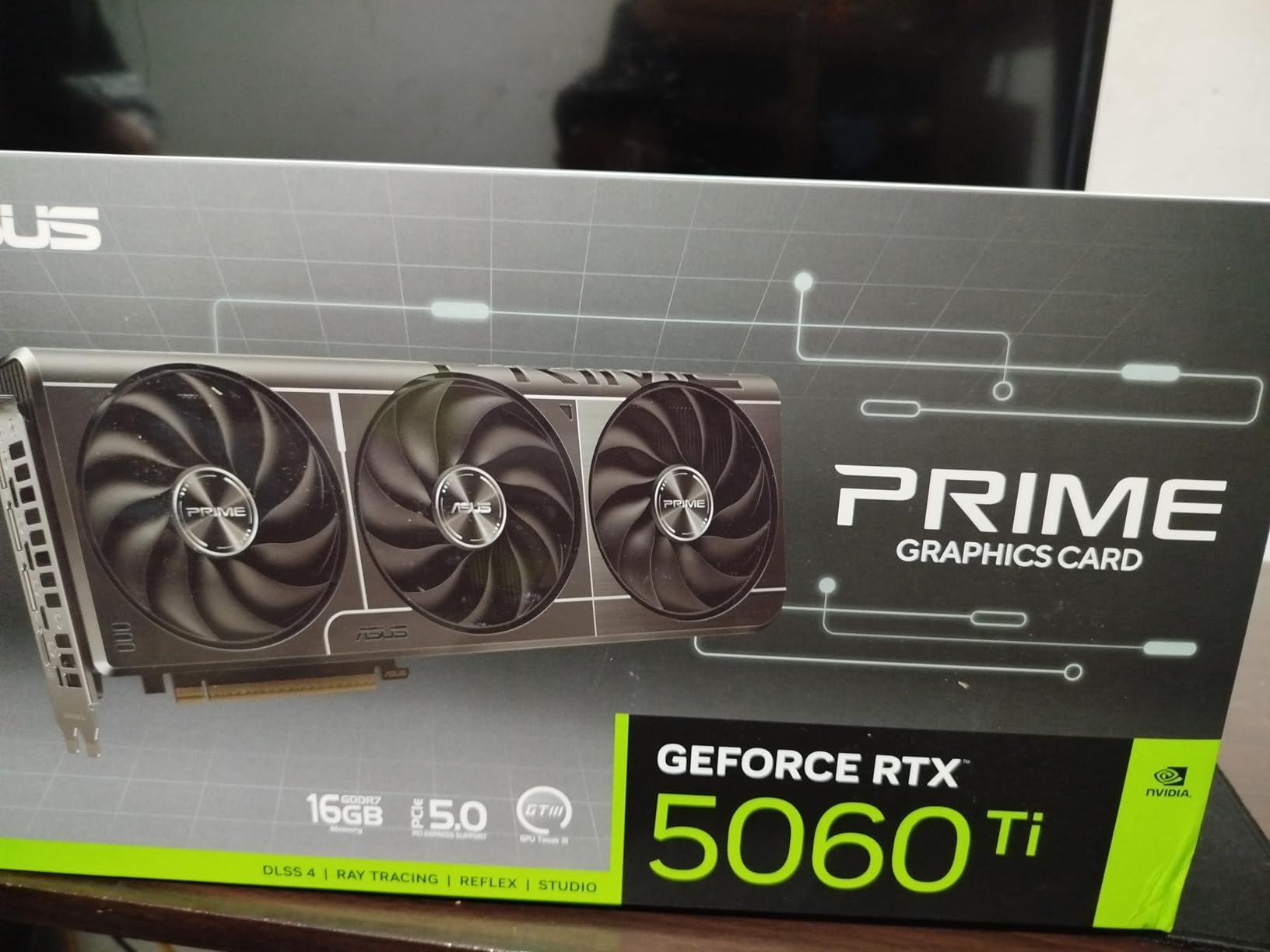 ASUS SFF-Ready Prime NVIDIA GeForce RTX 5060 Ti 16GB GDDR7 Graphics Card (PCIe 5.0, 16GB GDDR7, HDMI/DP 2.1, 2.5-Slot, Axial-tech Fans, Dual BIOS), 3 Year Warranty customer photo 2