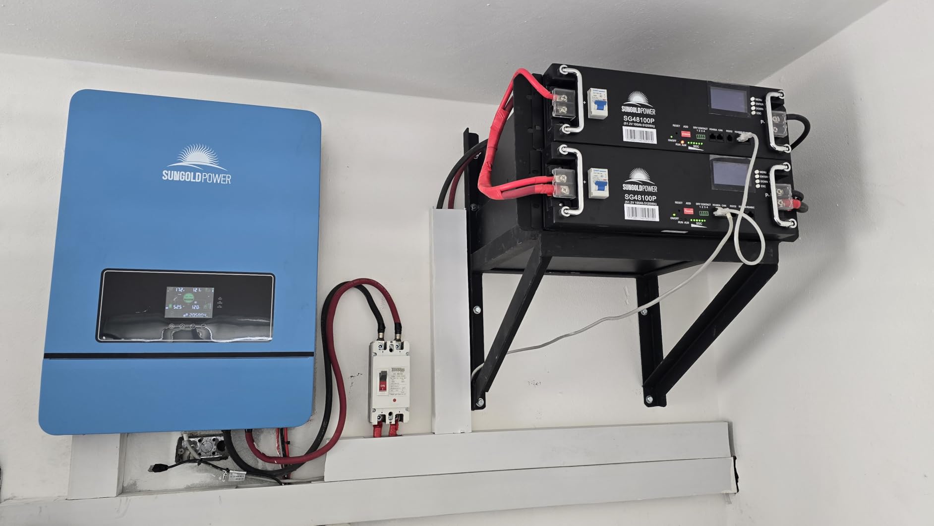 SUNGOLDPOWER 10000W 48V Solar Inverter, Built-in 2 MPPTs, Max 200A Battery Charging, Split Phase AC Input/Output 120V/240V(settable),Pure Sine Wave (BMS COMM) UL1741 SPH10048P customer photo 1