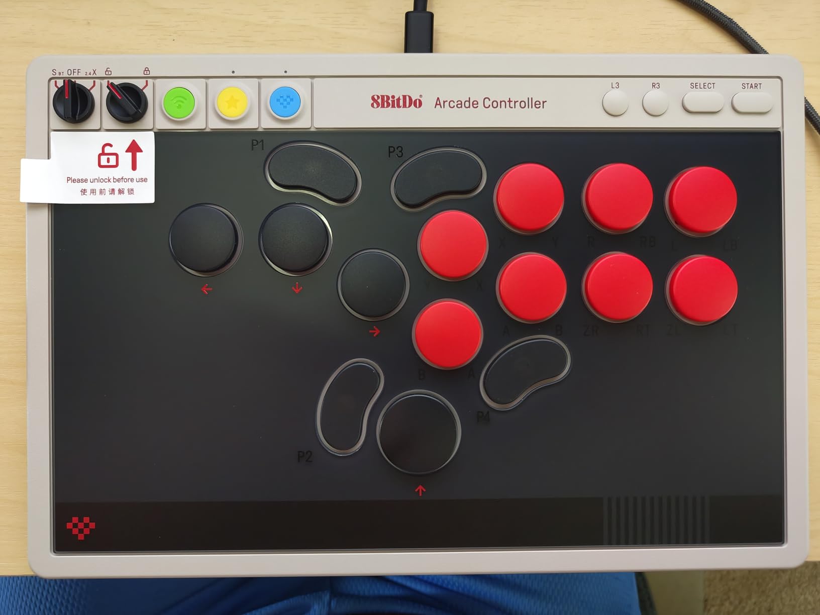 8BitDo All-Button Arcade Controller for Switch & Windows, N Edition | Leverless, All-button, Ultimate precision, Low-profile Linear Switches, 4 Programmable Buttons, Hot-swappable PCB, Ultra thin customer photo 2