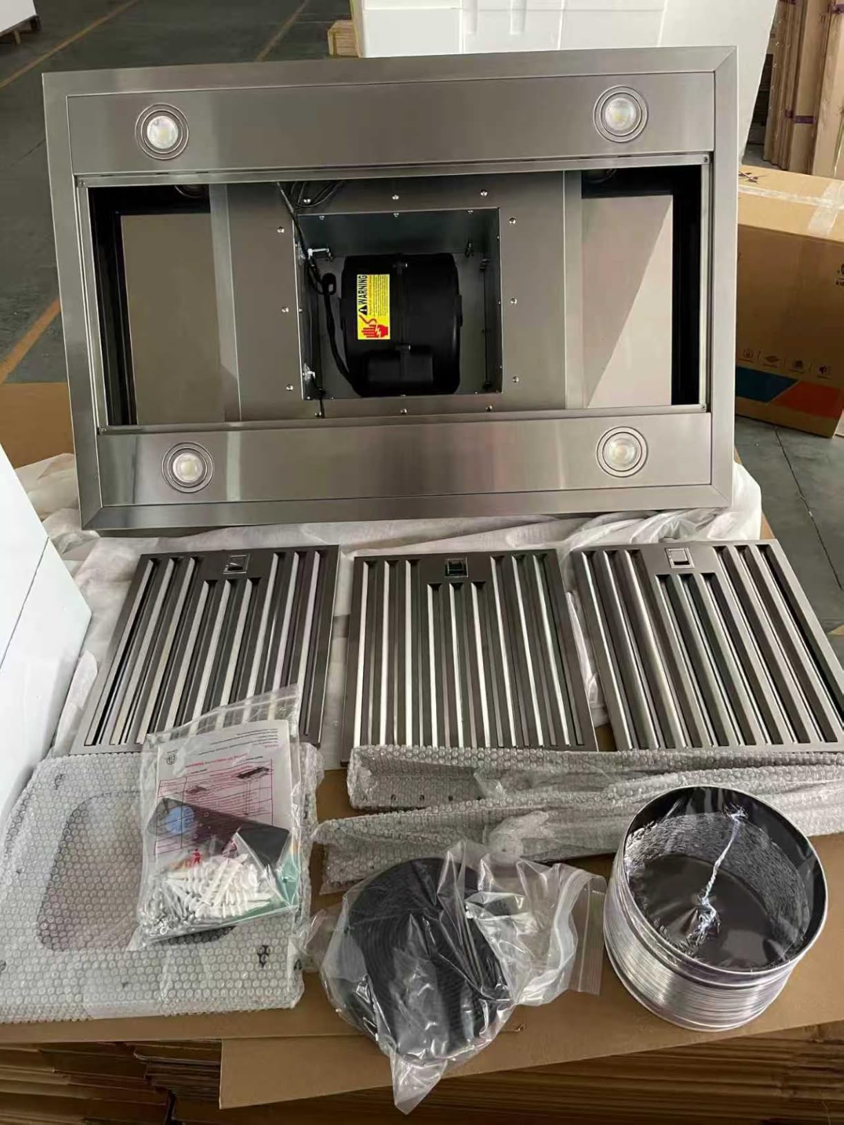 BRANO Island Range Hood 36 Inch 900 CFM, Voice & Gesture & Touch Control | Tempered Glass Kitchen Vent Hood with 4-Speed Exhaust Fan, Ducted/Ductless Convertible, Memory Mode, 2 Charcoal Filters customer photo 2