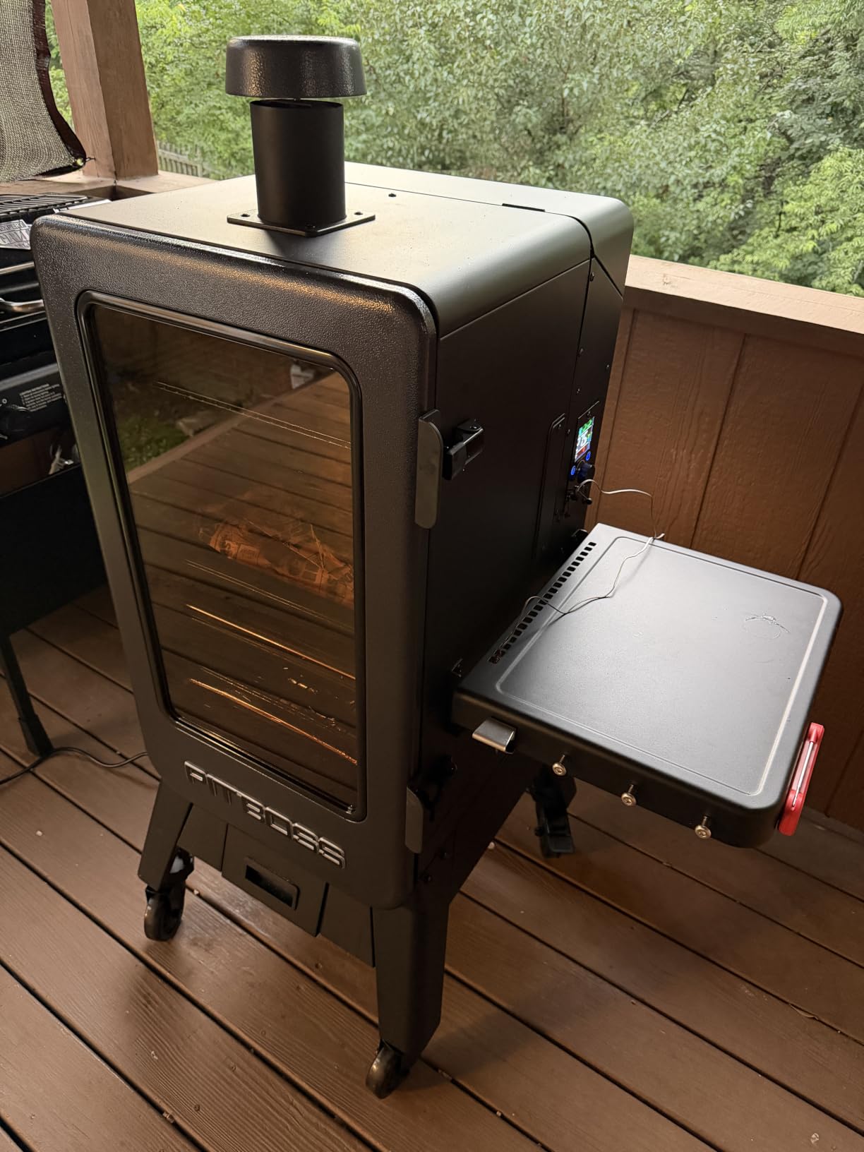 Pit Boss Navigator 3-Series WiFi & Bluetooth Wood Pellet Vertical Smoker with LCD Digital Controller, 1,118-Sq. In. 5-Rack Cooking Space, 130F to 420F Temp Range, Meat Probe, 50 lb. Pellet Hopper customer photo 2
