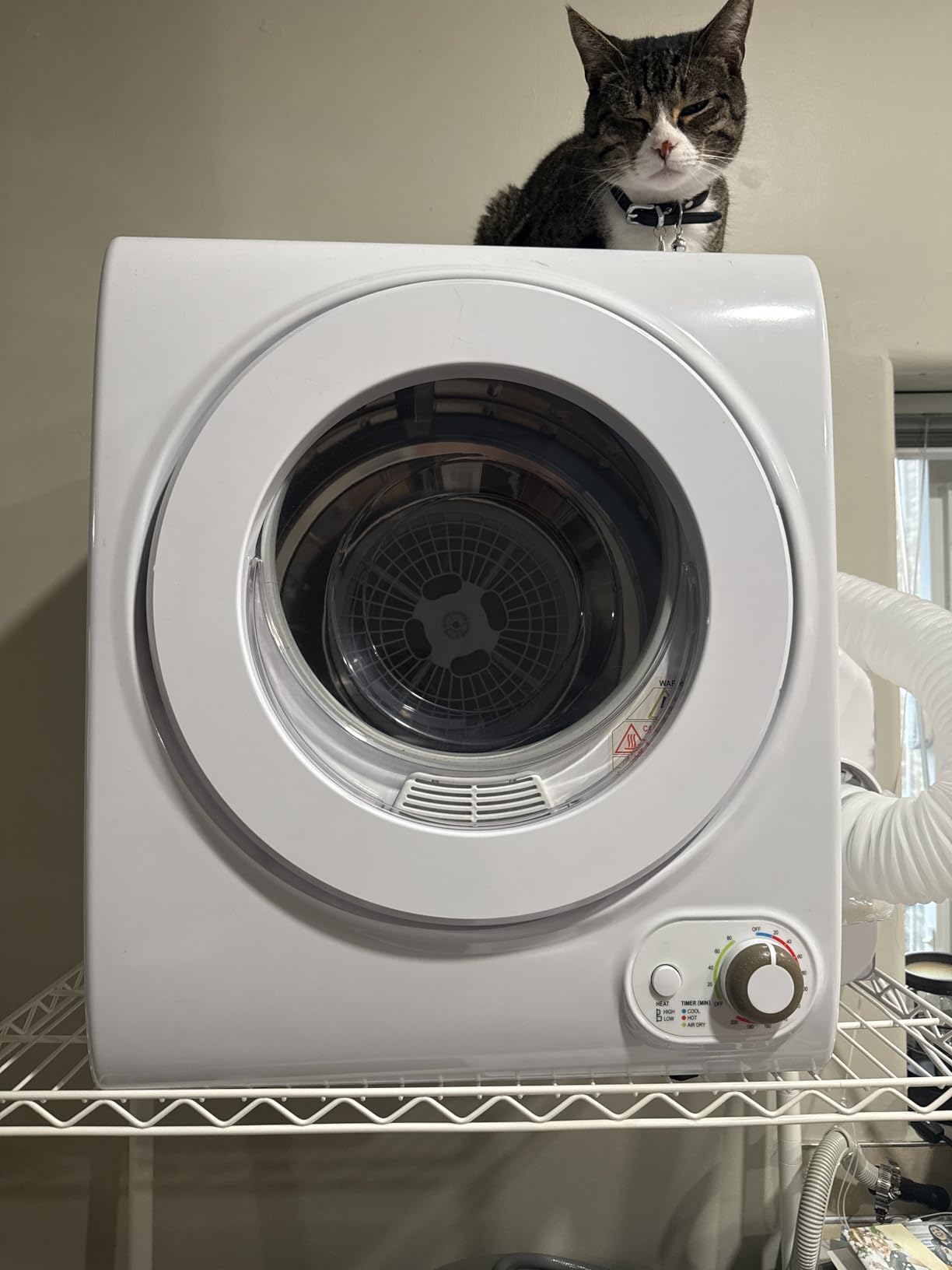 Feelfunn 3.5 Cu. Ft. Portable Clothes Dryer, 1500W Front Load customer photo 1