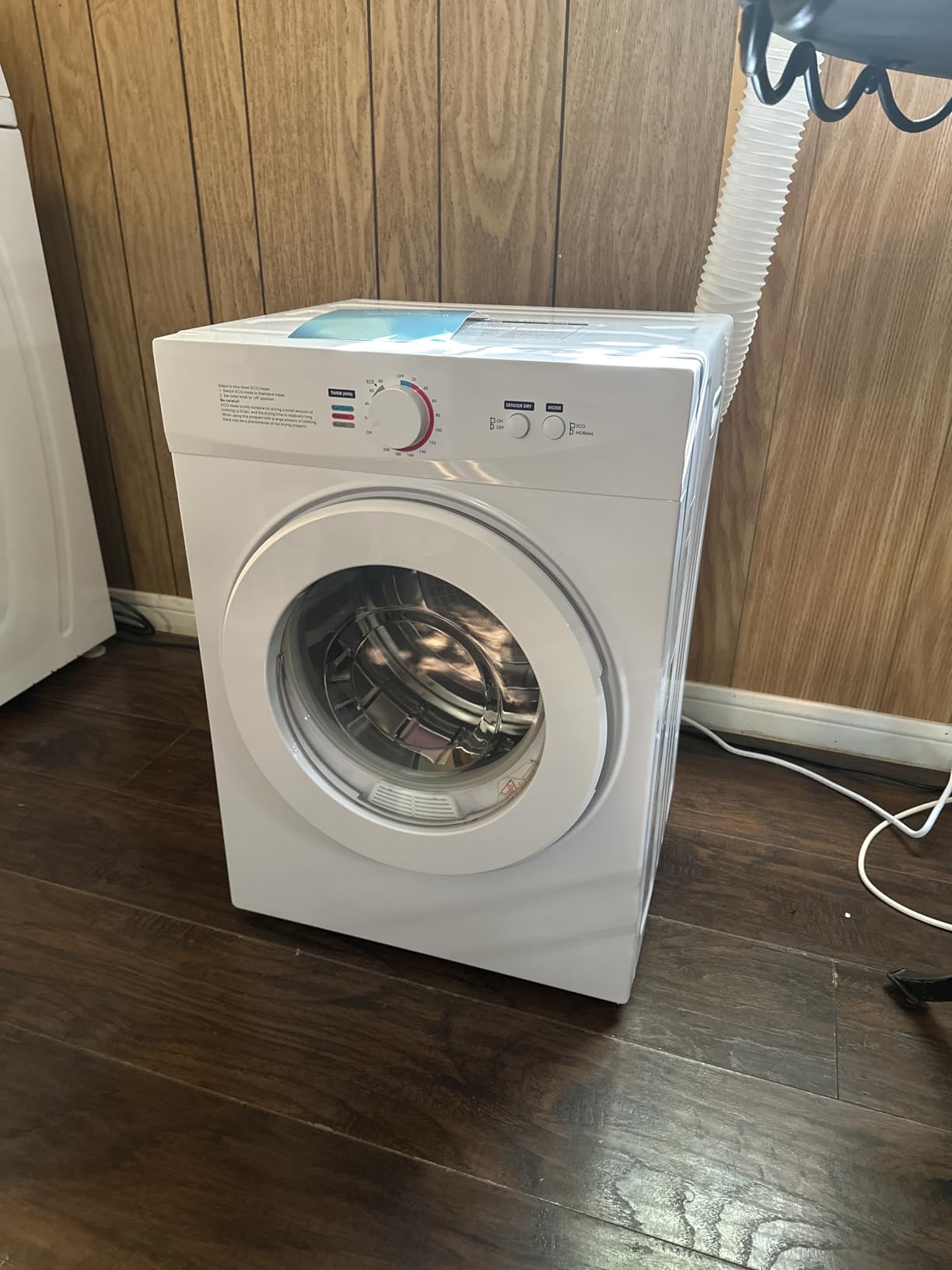 Feelfunn 3.5 Cu. Ft. Portable Clothes Dryer, 1500W Front Load customer photo 2