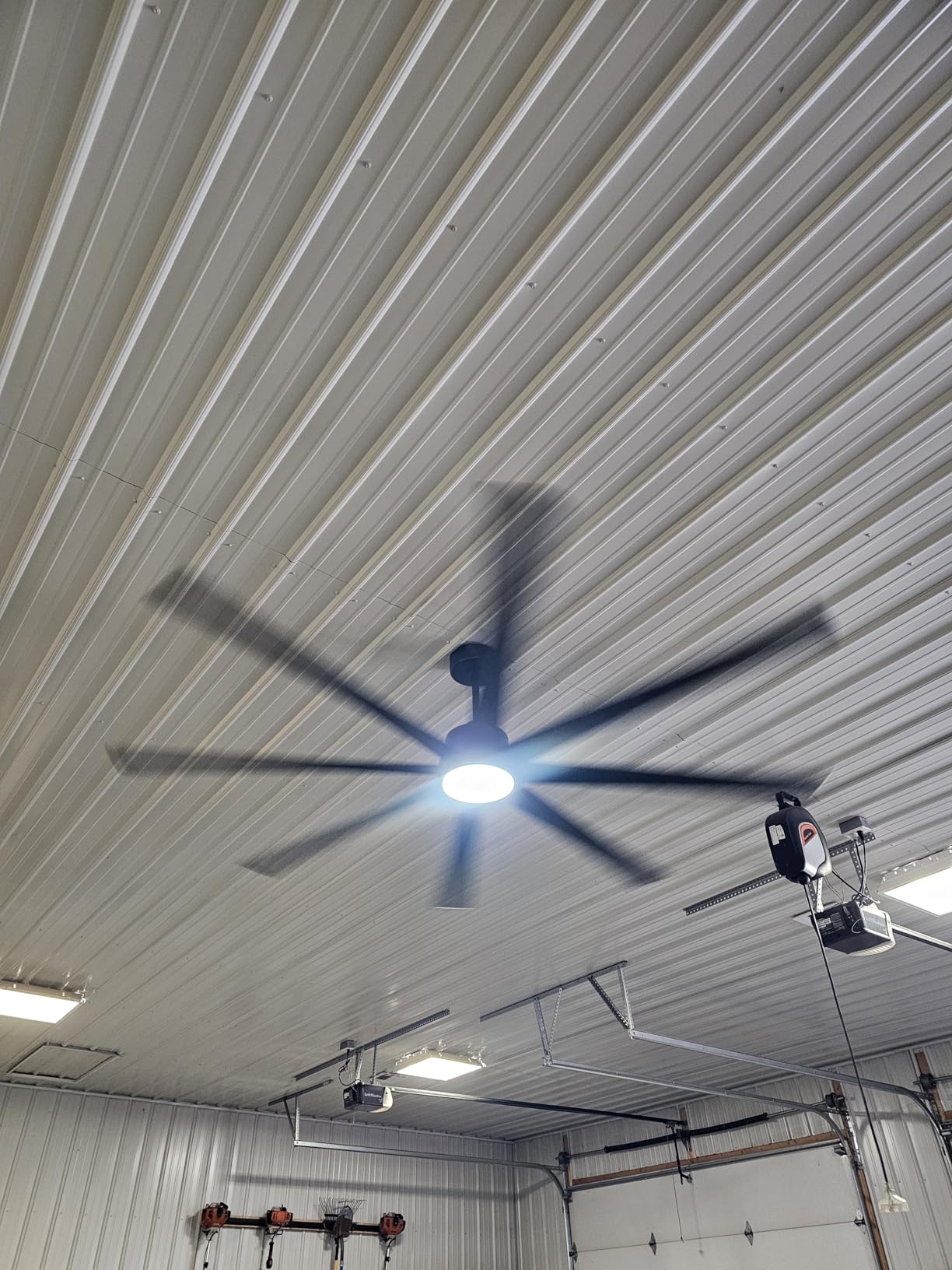 ZMISHIBO 96 Inch Ceiling Fans with Lights,8 Aluminum Reversible Blades customer photo 1
