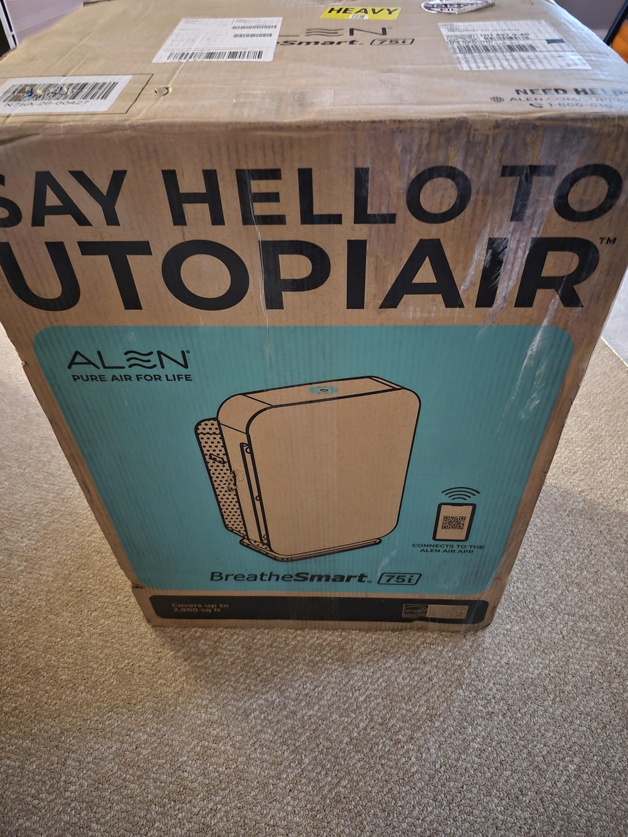 Alen 75i HEPA Air Purifier, Ultimate Filter, Covers 2,800 Sq Ft customer photo 2
