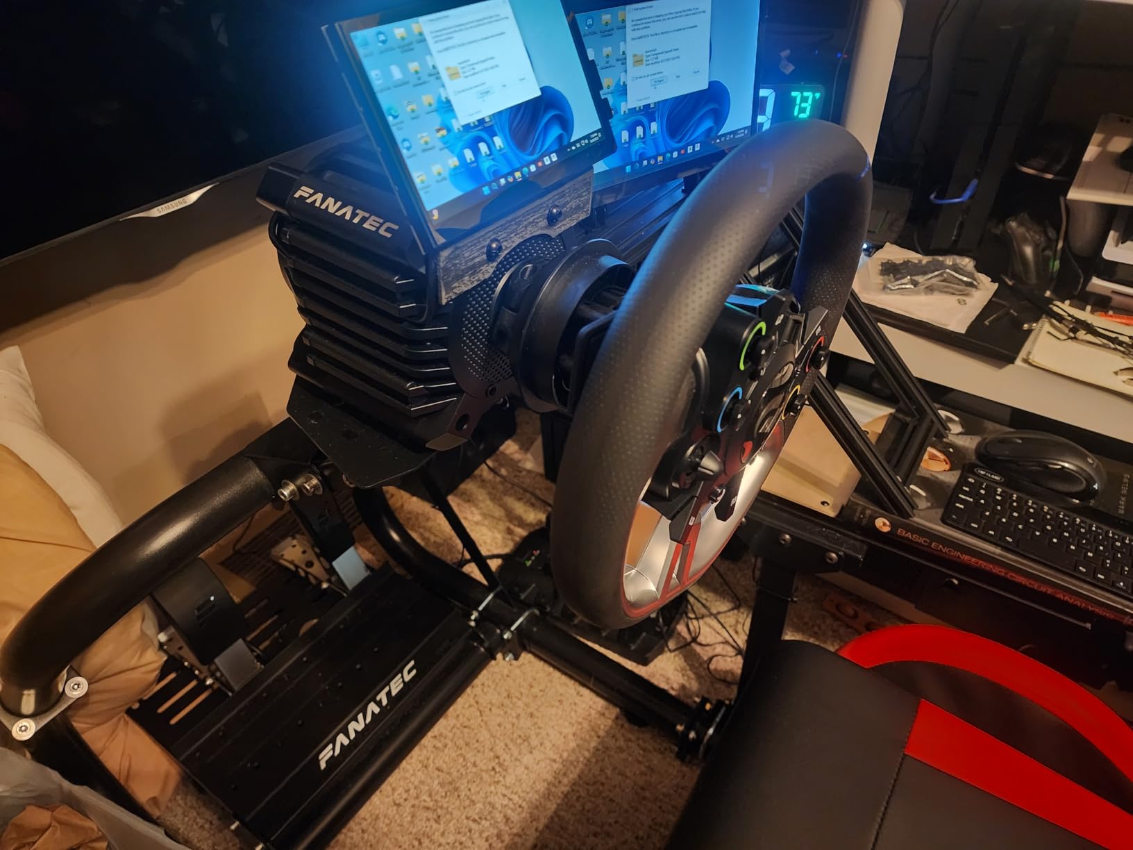 Fanatec Officially Licensed Gran Turismo DD Pro PlayStation Sim Racing Steering Wheel, Base and Pedals – Polyphony Digital Wheel, 5 Nm FluxBarrier Direct Drive, 2-Pedal Set for PC, PS5, PS4 customer photo 2