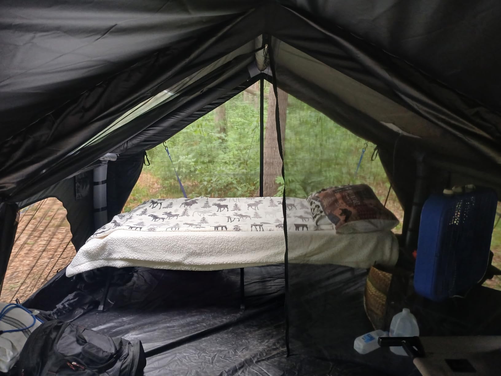 Inflatable Tent with Skylight & Stove Jack,Blow Up Tents, Hot Tent customer photo 1