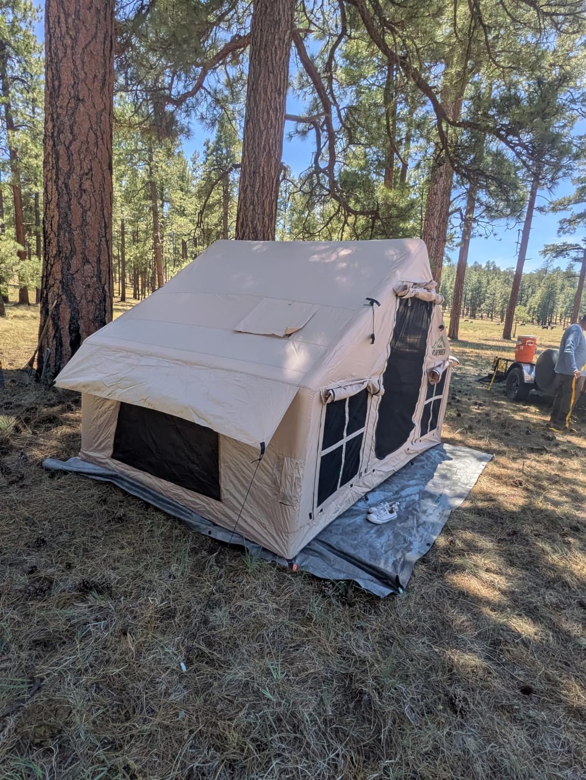Inflatable Tent with Skylight & Stove Jack,Blow Up Tents, Hot Tent customer photo 2