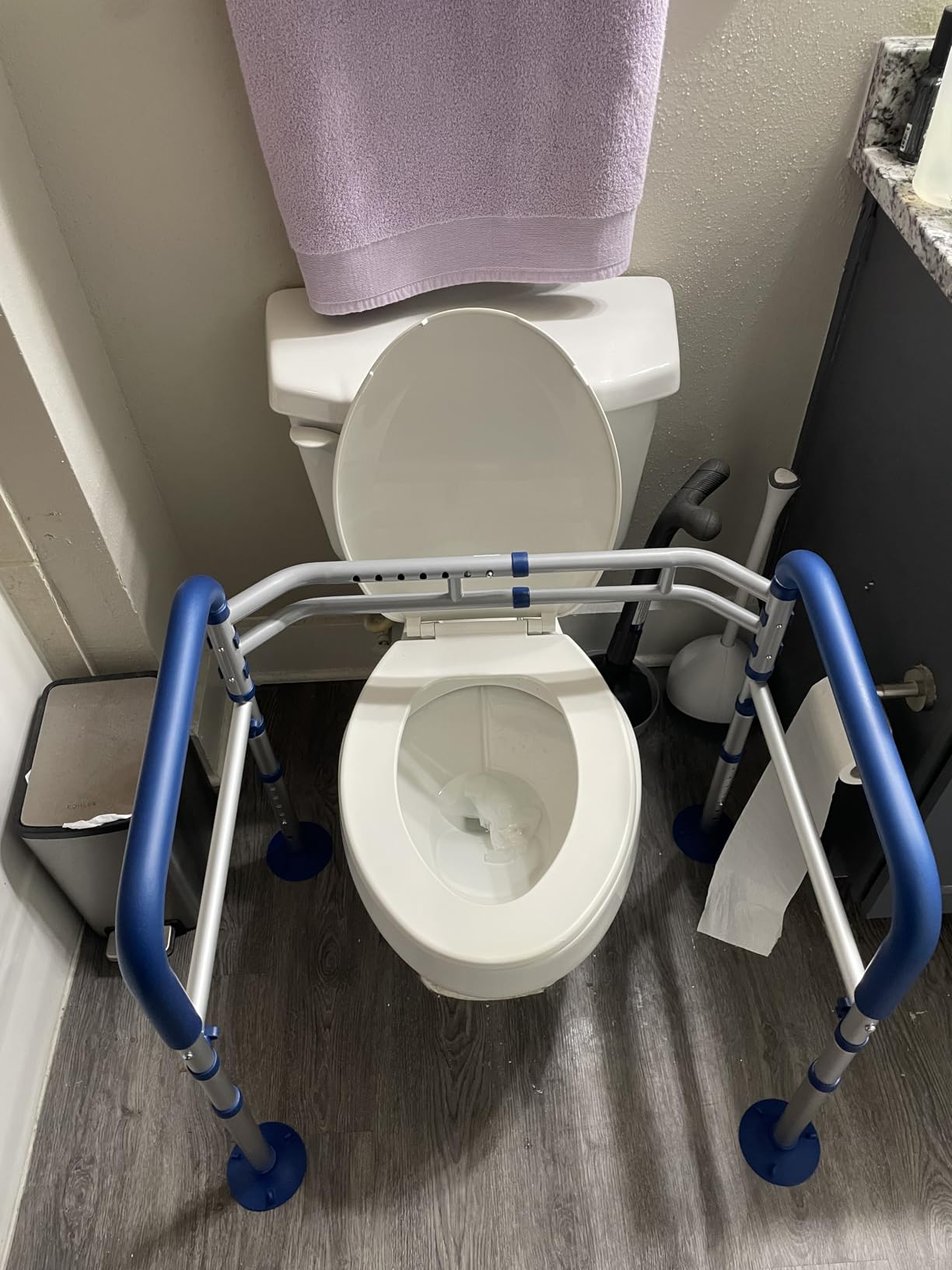 Loyoda Toilet Safety Frame for Seniors, Adjustable Toilet Safety Rail customer photo 1