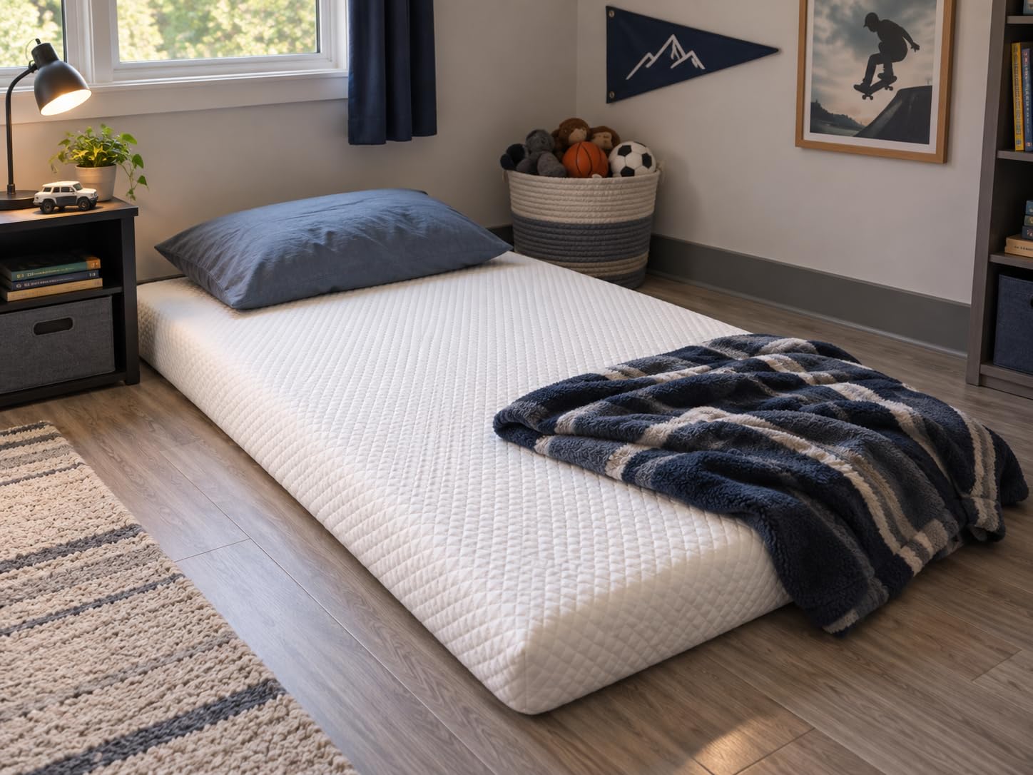 EGOHOME Twin XL Memory Foam Mattress 6 Inch, Green Tea, Medium Firm customer photo 2