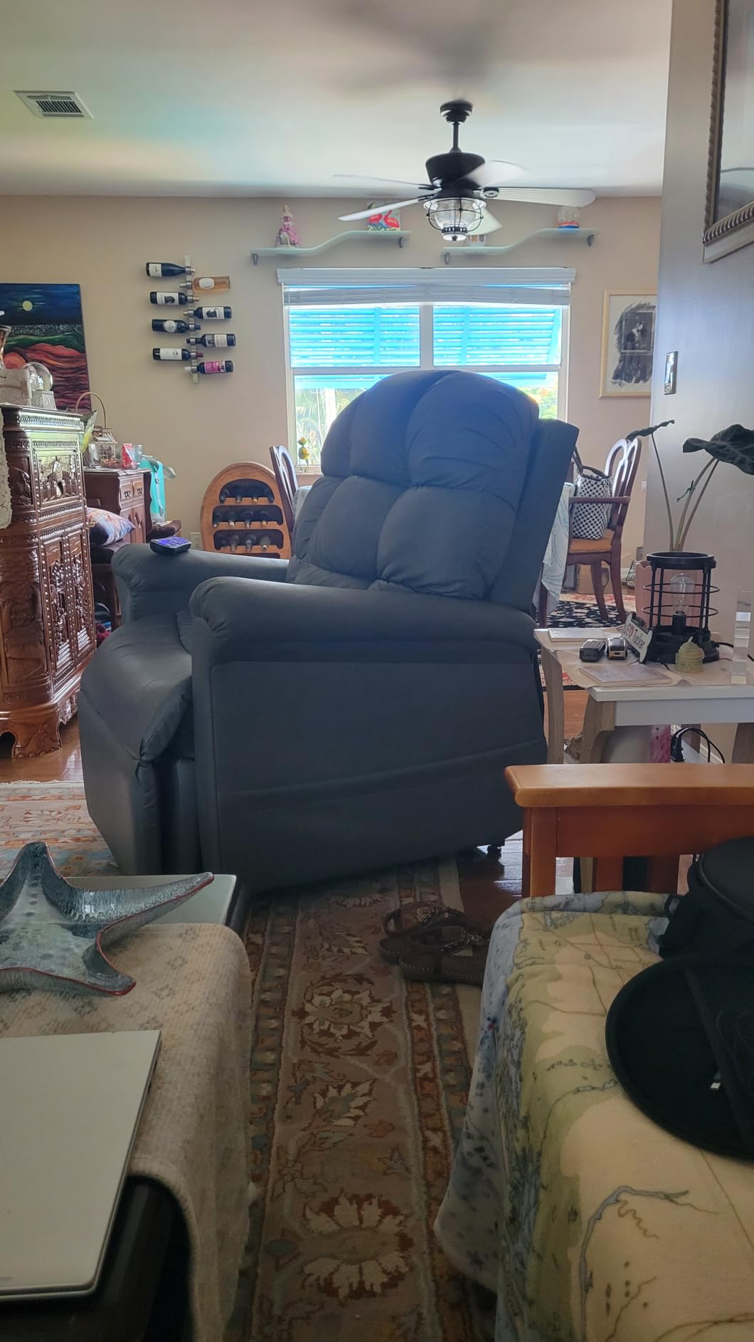 MCombo Power Lift Recliner for Elderly, Fabric R7399 (Brown, Large-Wide) customer photo 1