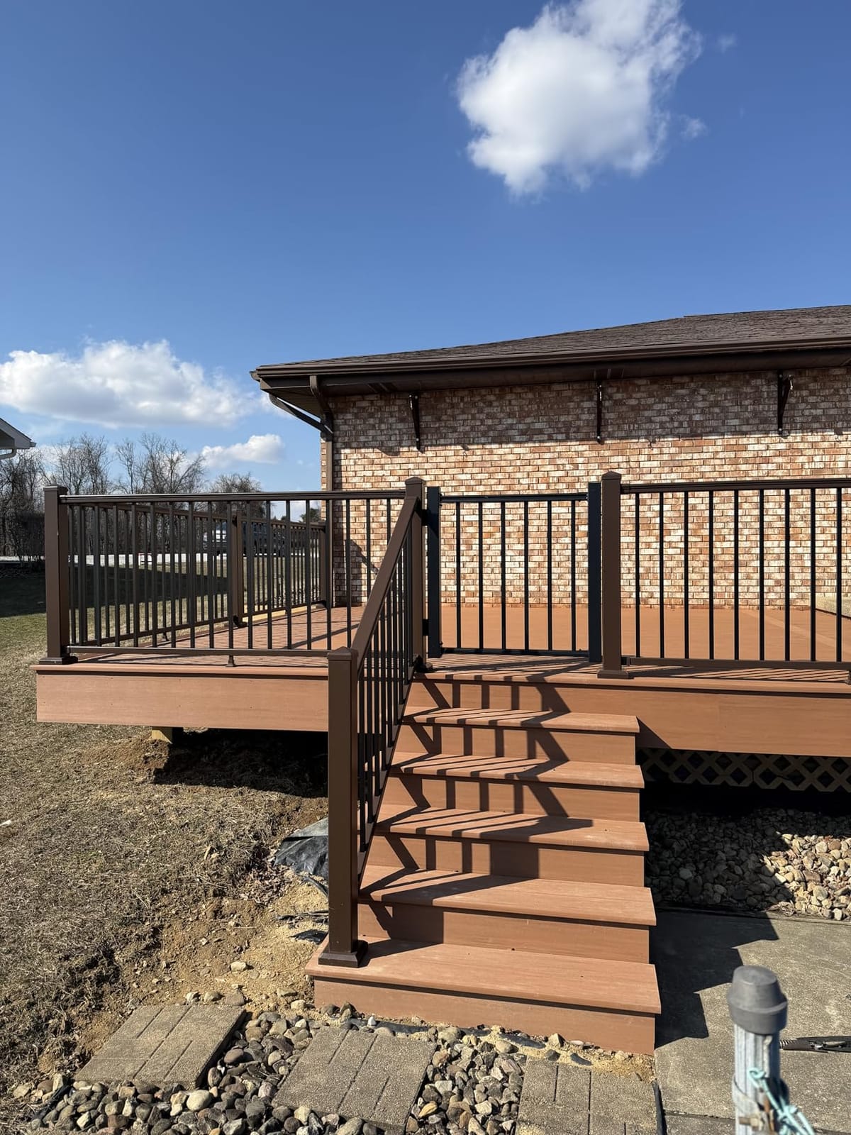 Egadis 36in x 4ft Aluminum Deck Gate, ASTM E985, for Deck, Patio & Porch customer photo 2