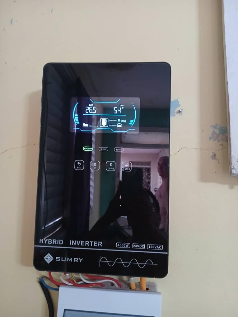 SUMRY Hybrid Solar Inverter, 4000W DC24V to AC120V Pure Sine Wave Power customer photo 2