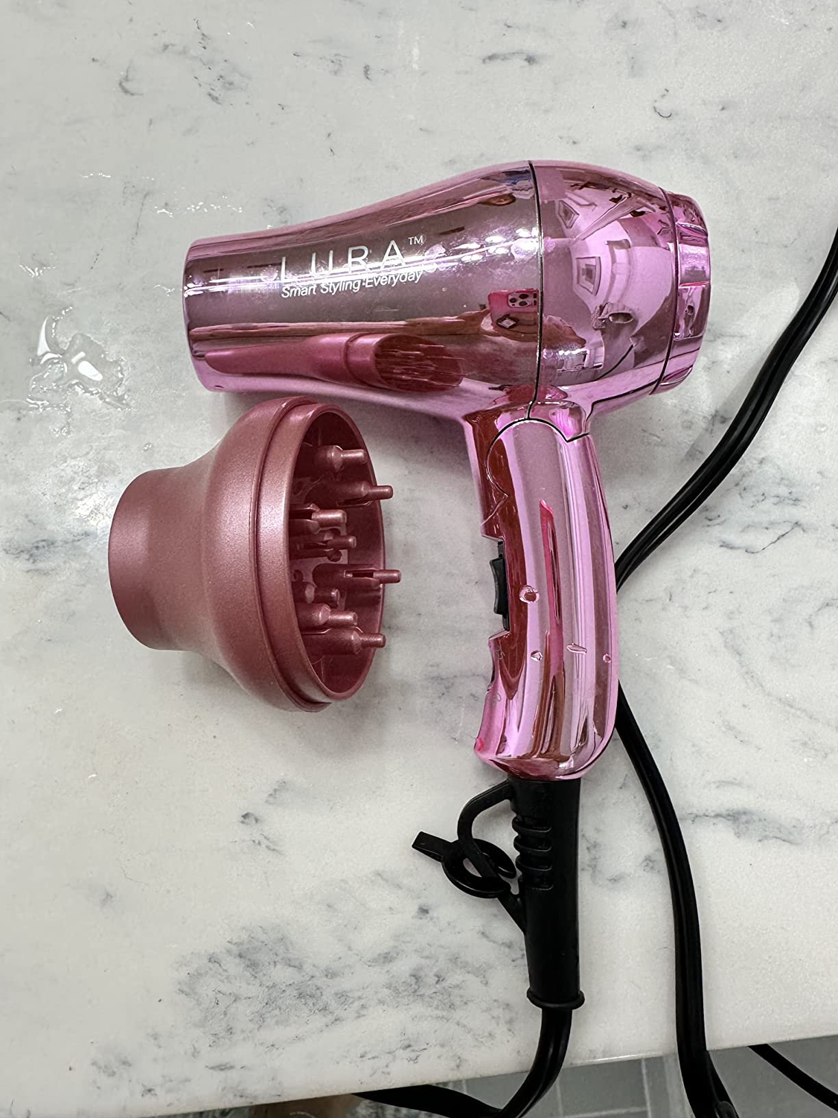 Small Auto Dual Voltage Travel Hair Dryer Foldable with Diffuser for Women customer photo 2