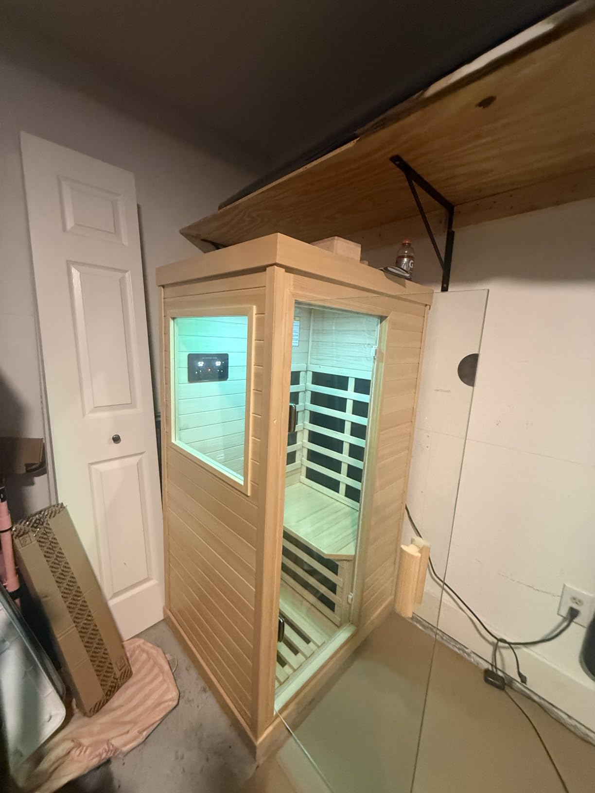 OUTEXER Traditional Steam Sauna 240V 3KW Home Spa Room for 2-3 Person customer photo 1