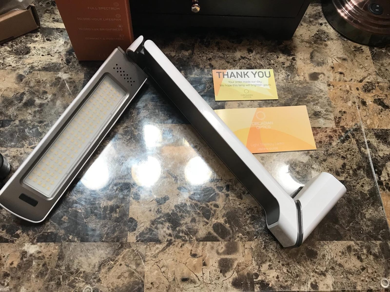 Circadian Optics Lumos 10,000 Lux Light Therapy Lamp | Seen On Shark Tank customer photo 2