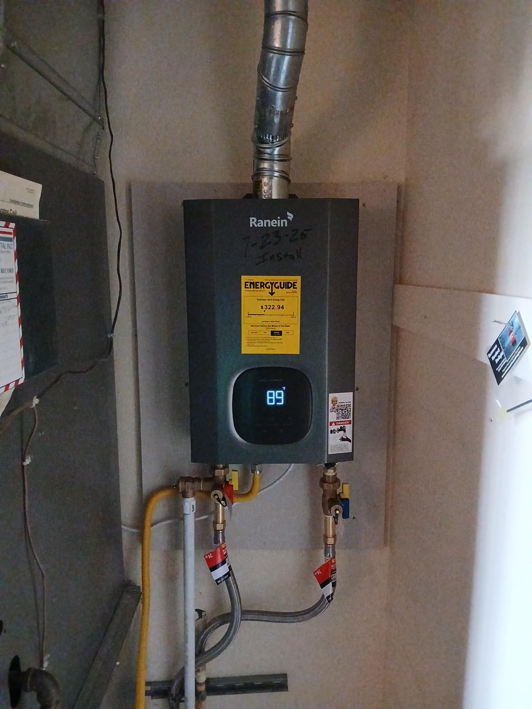 Ranein Gen II Natural Gas Tankless Water Heater, 3.6 GPM, 80,000 BTU, Indoor customer photo 2