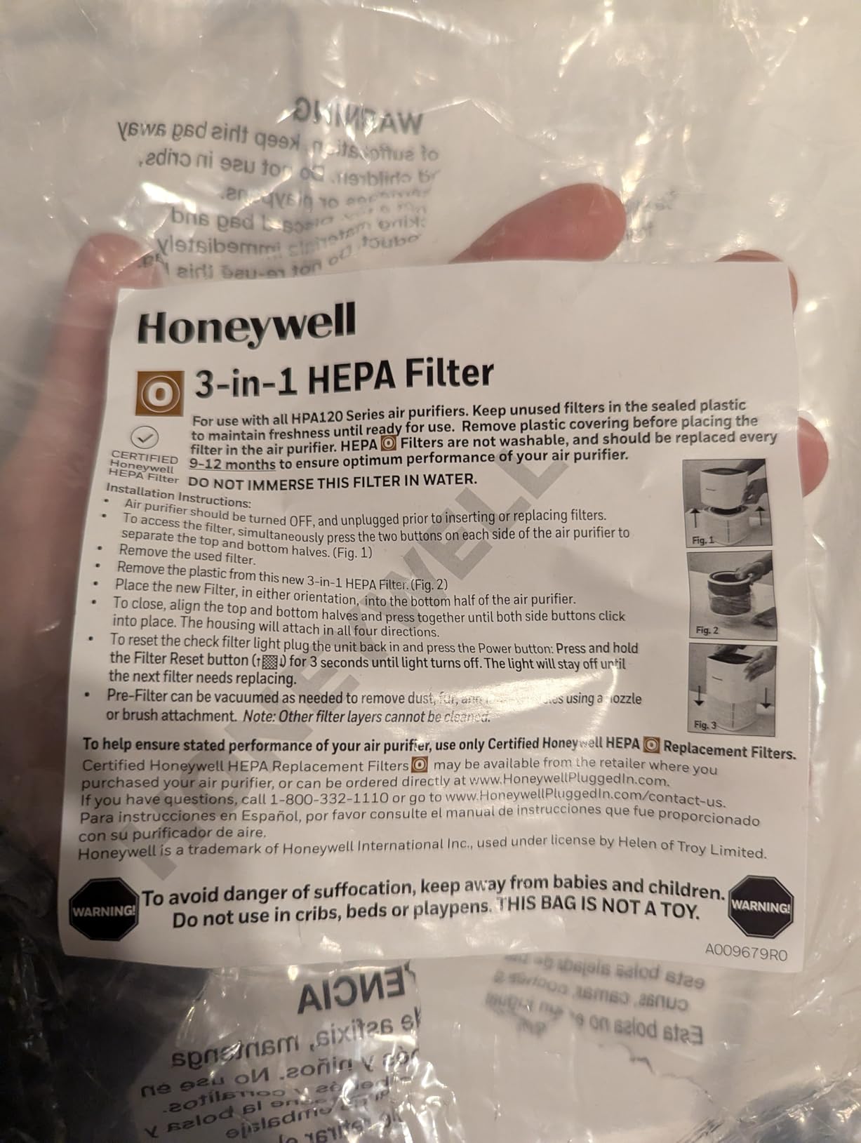 Honeywell Allergen Plus Compact HEPA Small Room Air Purifiers, White customer photo 1