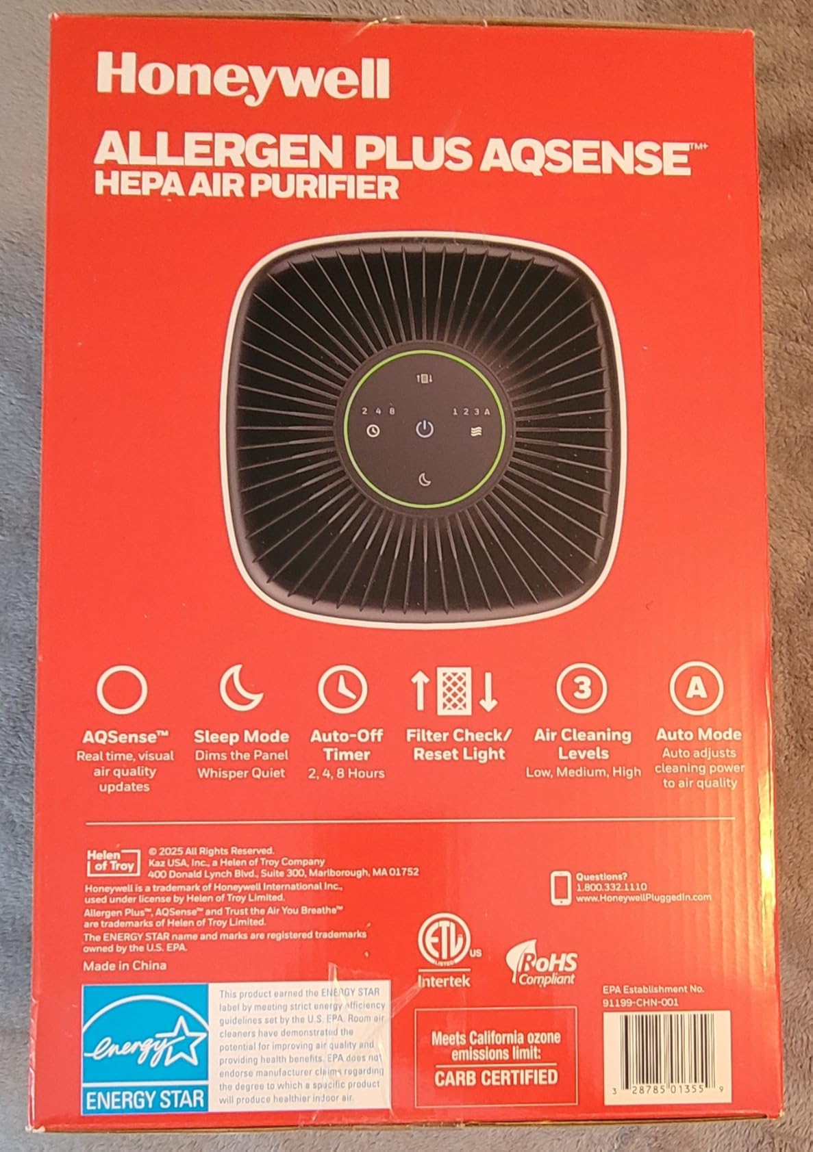 Honeywell Allergen Plus Compact HEPA Small Room Air Purifiers, White customer photo 2