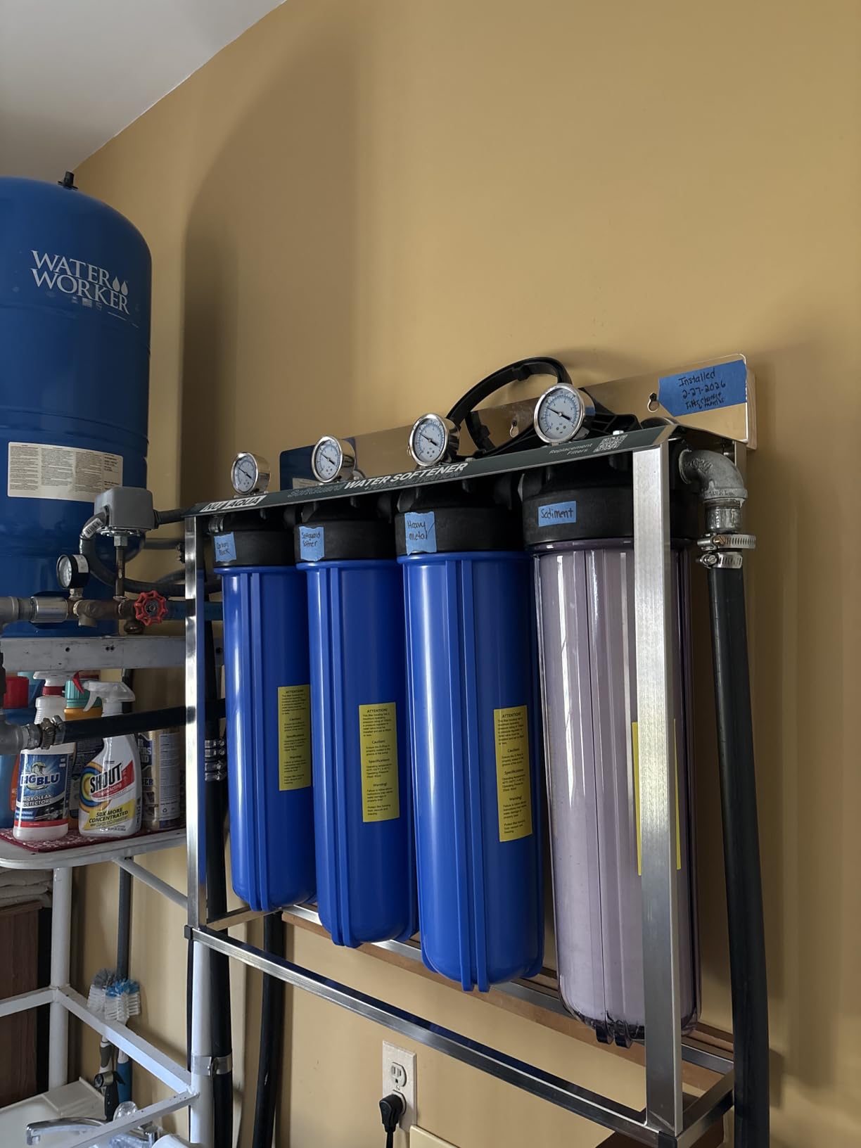 NU Aqua 4-Stage Salt Free Water Softener Whole House Water Filter System customer photo 2