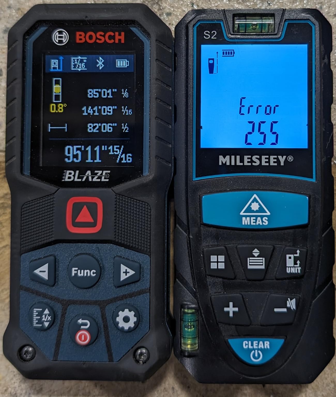 Laser Measure,RockSeed Digital Laser Distance Meter with 2 Bubble Levels,Portable M/in/Ft Unit Switching Backlit LCD and Measuring Distance/Area/Volume/Pythagorean customer photo 1