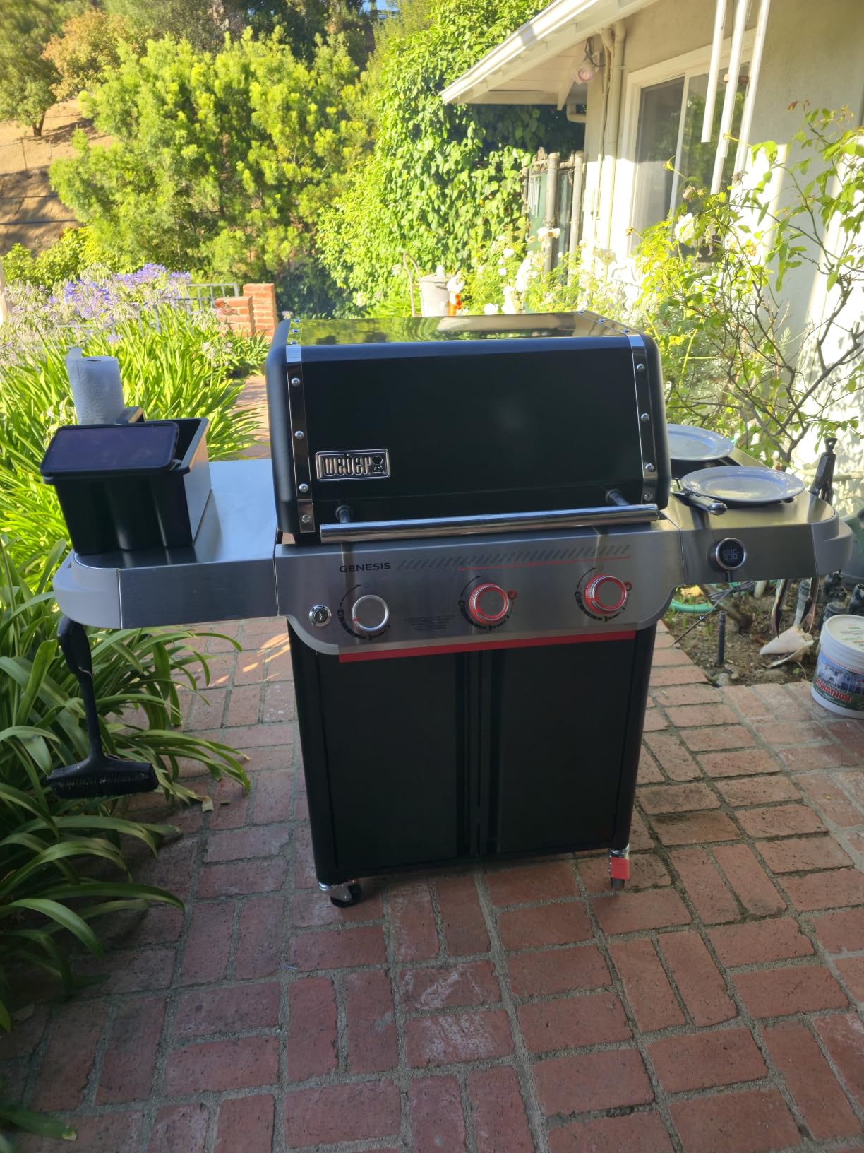 Weber Genesis EX-325W Smart Gas Grill, Propane Grill, Weber Grill, Black | 3 PureBlu Burners, Large Sear Zone with Boost, Wi-Fi Enabled, Porcelain-Enameled Cast-Iron Grates, BBQ Grill, Outdoor Grill customer photo 1