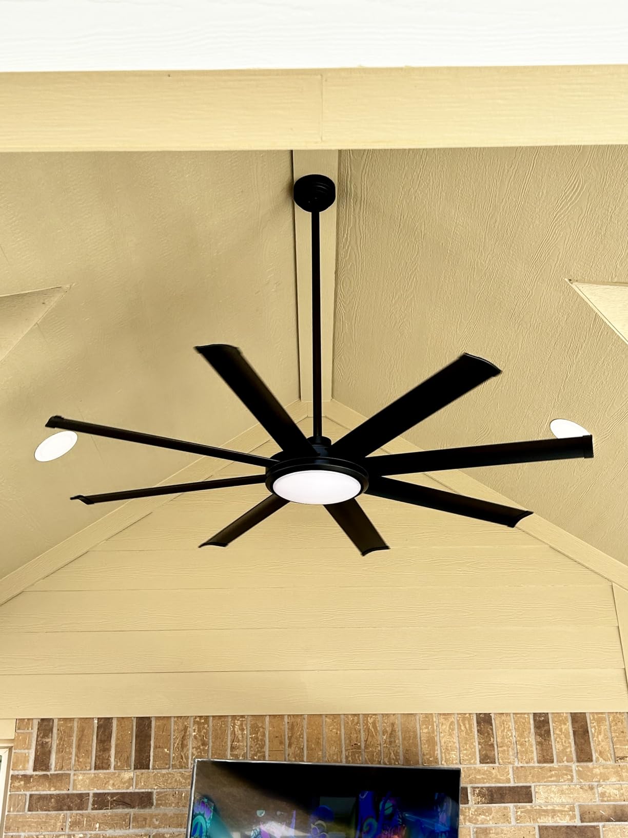 120 Inch Ceiling Fans Without Lights, Large Industrial HVLS Fan, 36000 CFM customer photo 2