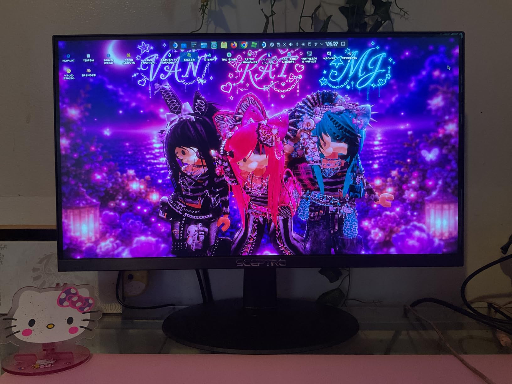Sceptre New 22-Inch Gaming Monitor, FHD 1080p, Up to 144Hz, HDMI, DisplayPort, Built-in Speakers, Machine Black (E225W-FW144 Series, 2026) customer photo 1