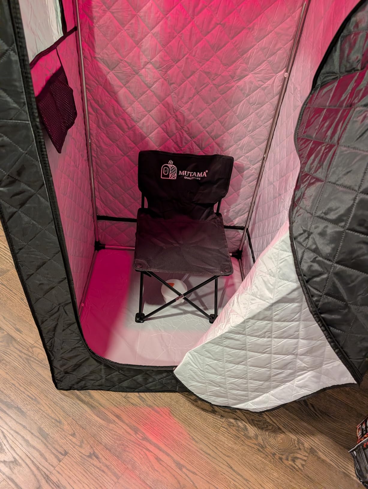 Portable Infrared Sauna Box for Home, 3L 1400W Steam Sauna Tent | Portable Sauna, Personal Sauna Pod, 660nm Red Light, Remote Control, Folding Chair, 15 Levels, 99-Min Timer,32