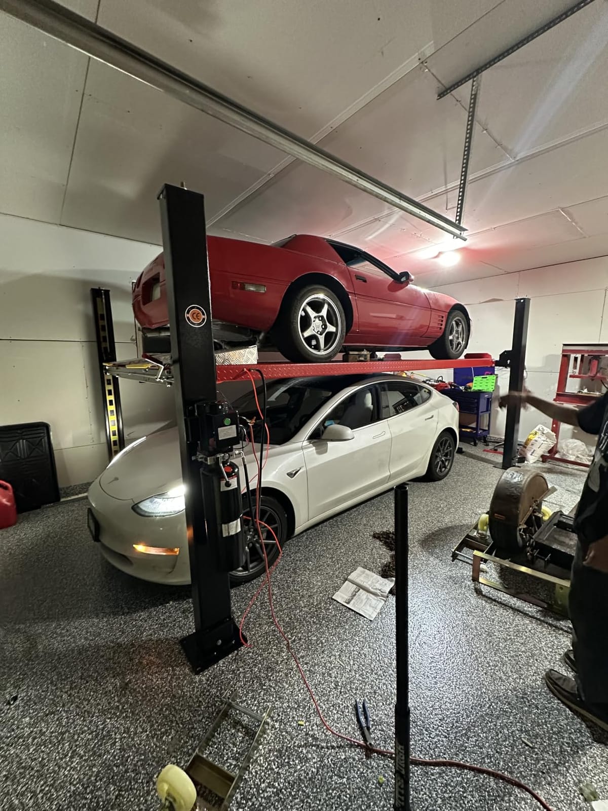 KATOOL 9500lbs Heavy Duty 4/Four Post Car Lift 3.0HP Lifting Capacity, 84