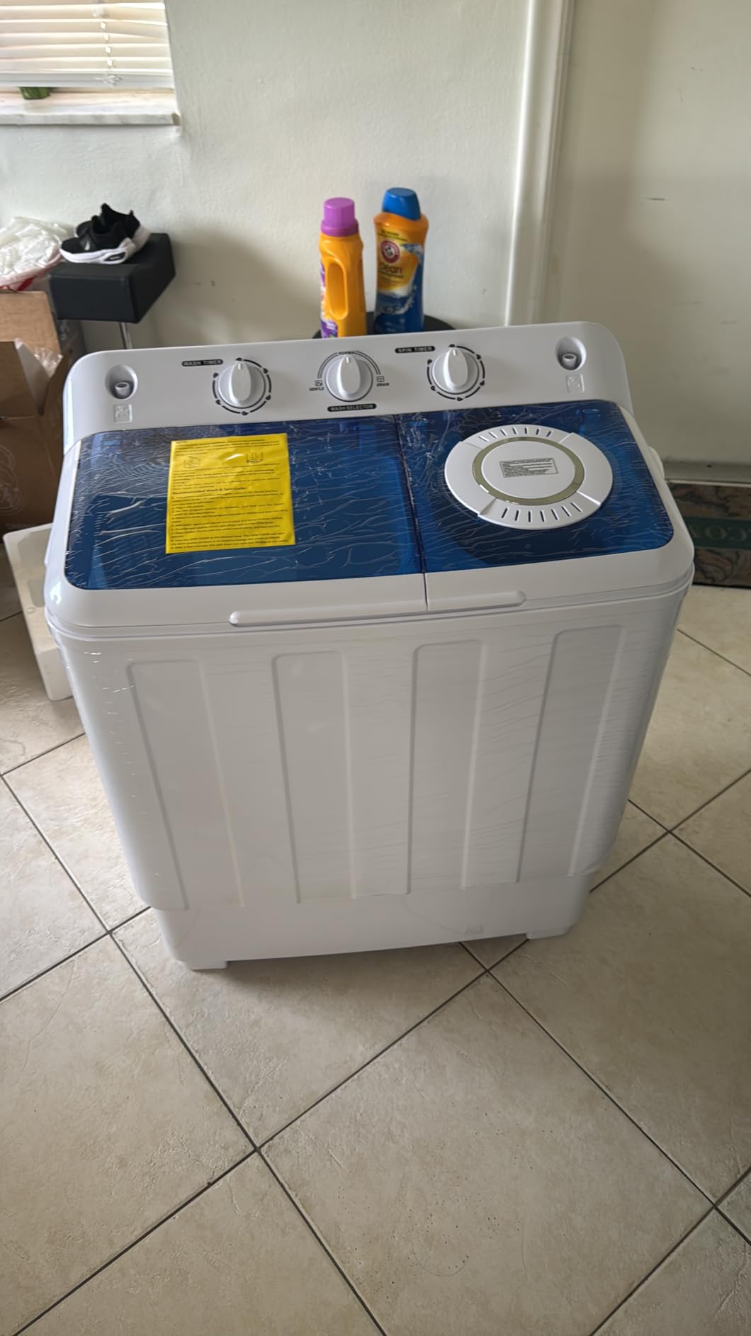 Auertech 48 Lbs Portable Washing Machine, Large Portable Washer for Apartments with 30 Lbs Washer & 18 Lbs Spinner, Clothes Washer Machine with Drain Pump for Apartment, Dormitory and RVs customer photo 1