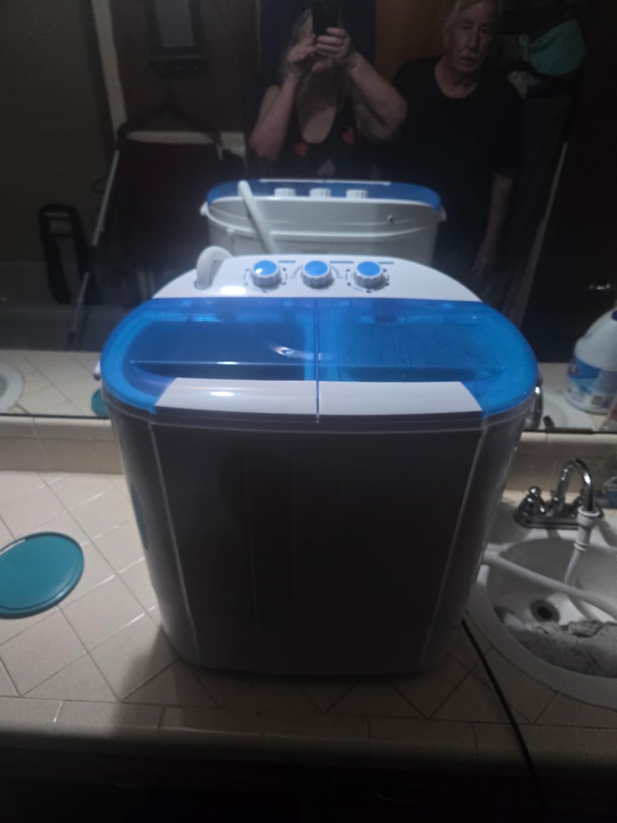 Auertech 48 Lbs Portable Washing Machine, Large Portable Washer for Apartments with 30 Lbs Washer & 18 Lbs Spinner, Clothes Washer Machine with Drain Pump for Apartment, Dormitory and RVs customer photo 2