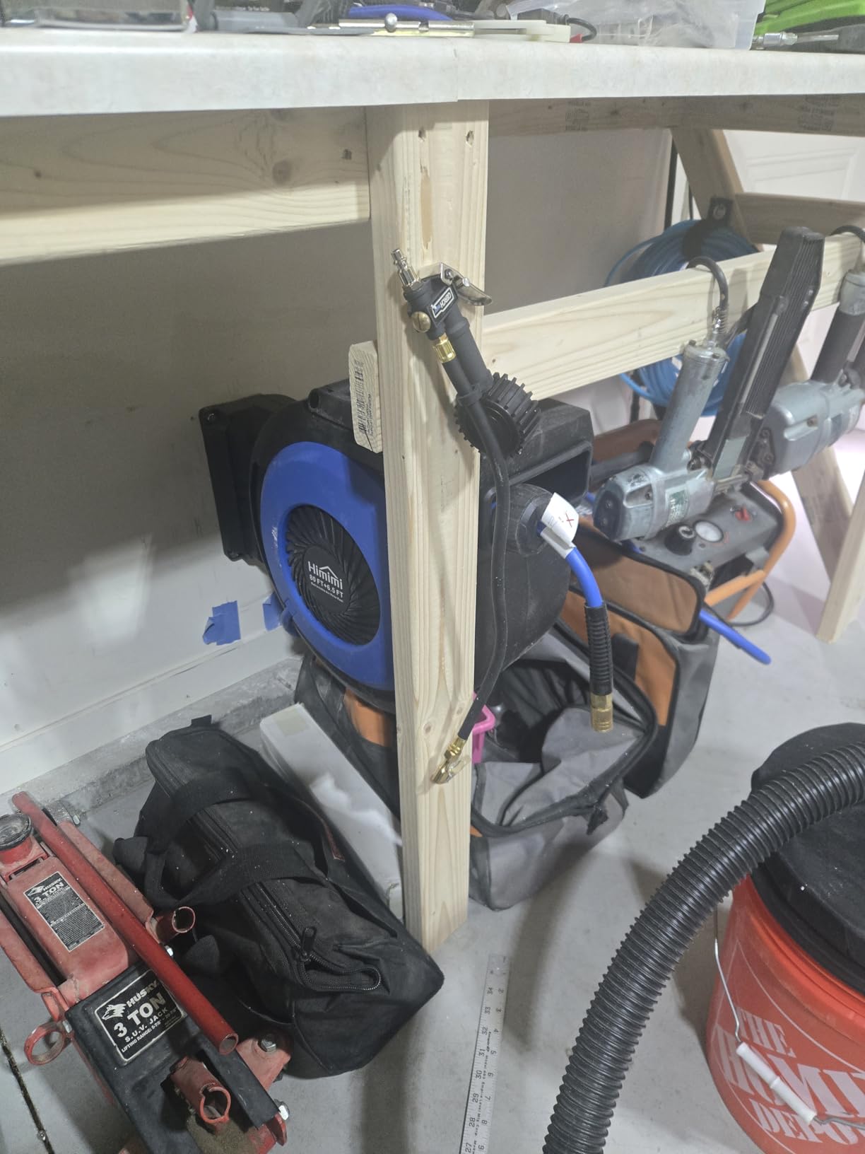 Retractable Air Hose Reel, 3/8