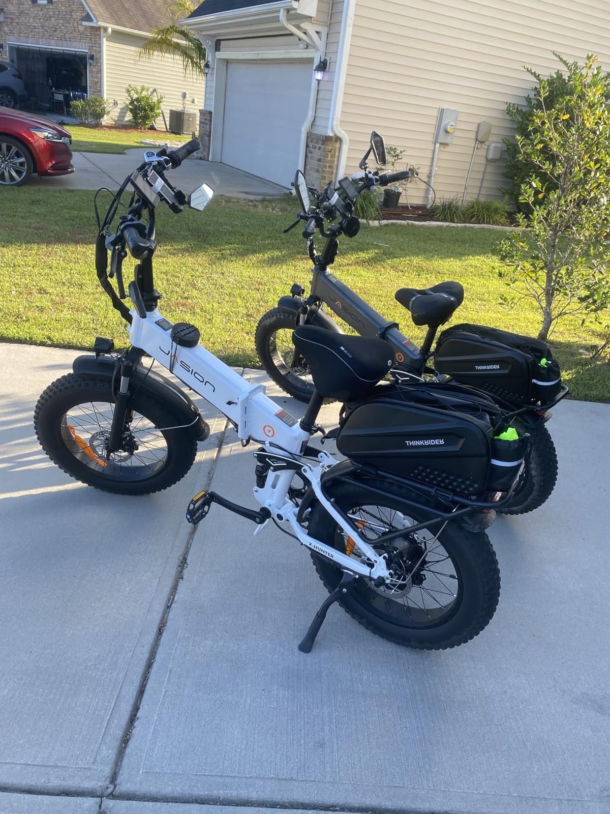 Jasion X-Hunter/ST/PRO Electric Bike for Adults,1800W/1400W Peak 20''Fat Tire Foldable Ebike,Folding E Bike Up to 80/70 Miles Range,720/624WH Removable Battery,30 MPH E Bike,Certified by UL2849 customer photo 1