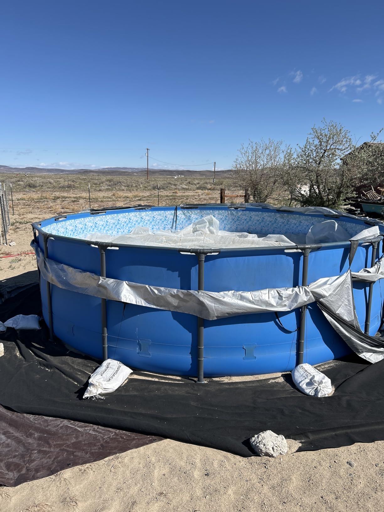 UIRWAY 18 Ft Winter Round Pool Cover with Reflective Strips, Premium Fabric customer photo 2