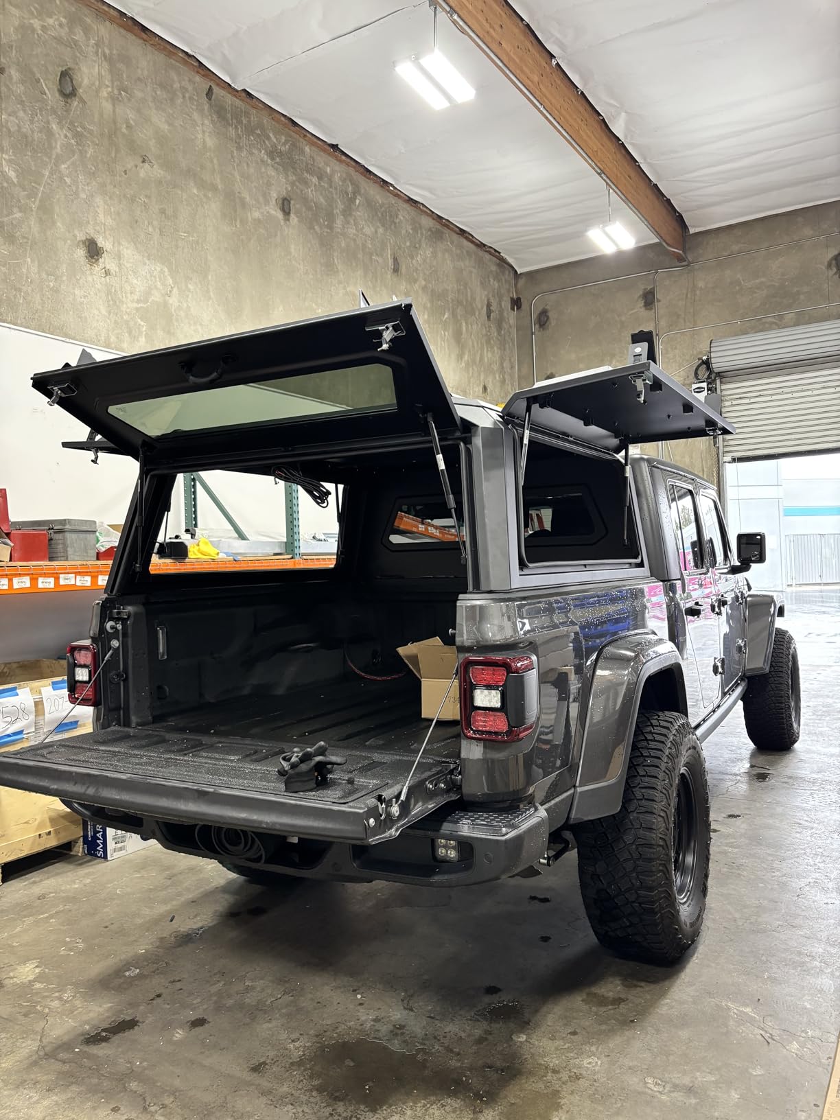 Rough Country Truck Bed Cap Topper for Jeep Gladiator (2020-2025) - Modular Design, Locking Gullwing Access Doors, Molle Panels, LED Interior Lighting customer photo 2