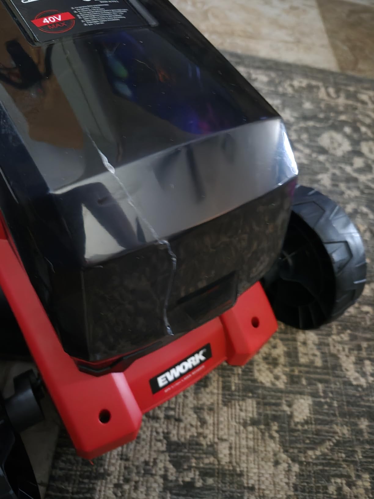 EWORK 40V 14-Inch Cordless Lawn Mower with 2x4.0Ah Batteries & Fast Charger customer photo 1