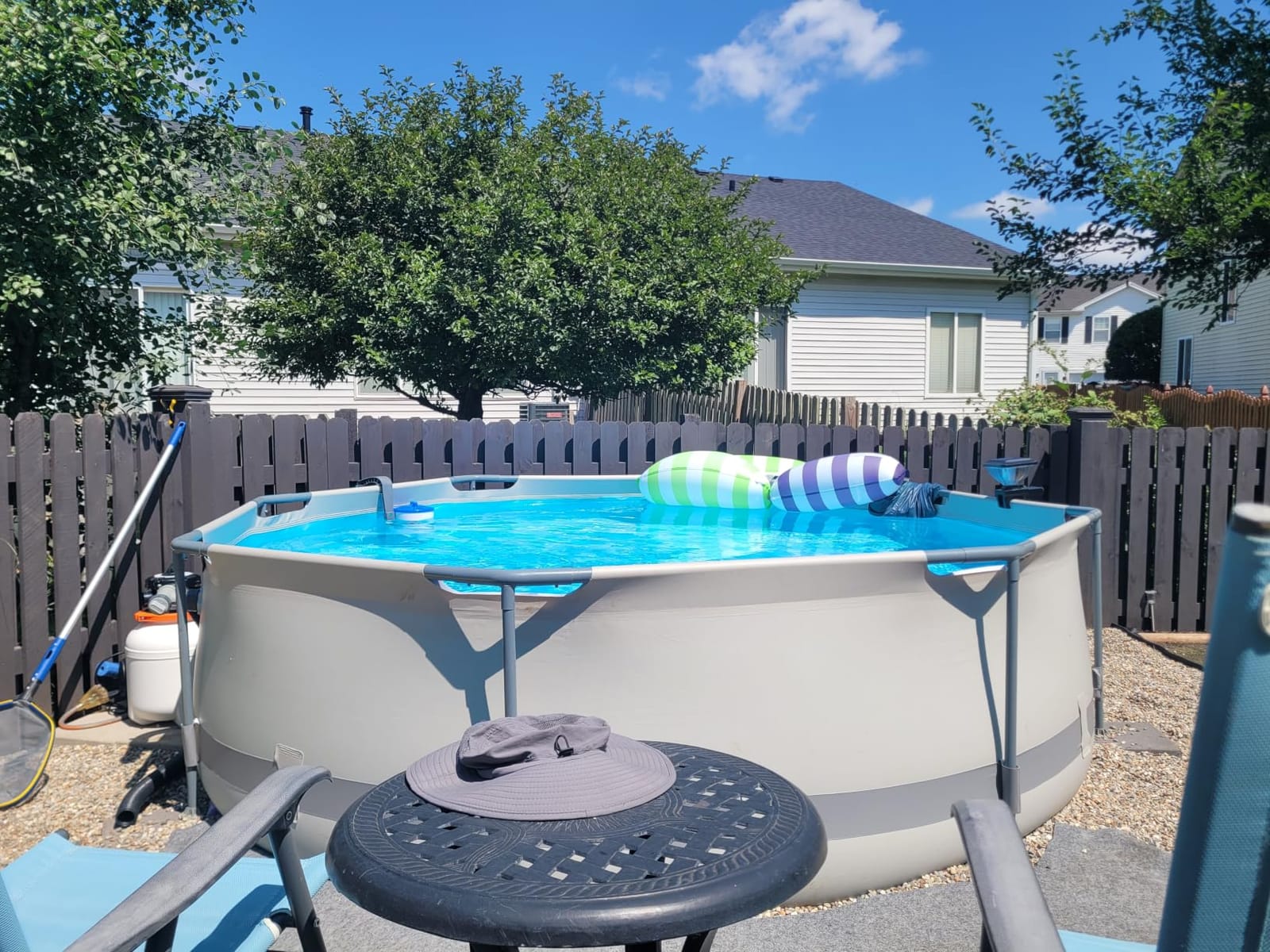 Above Ground Pool,10ft x 30in Frame Deep Swimming Pool-Deep Blue customer photo 2